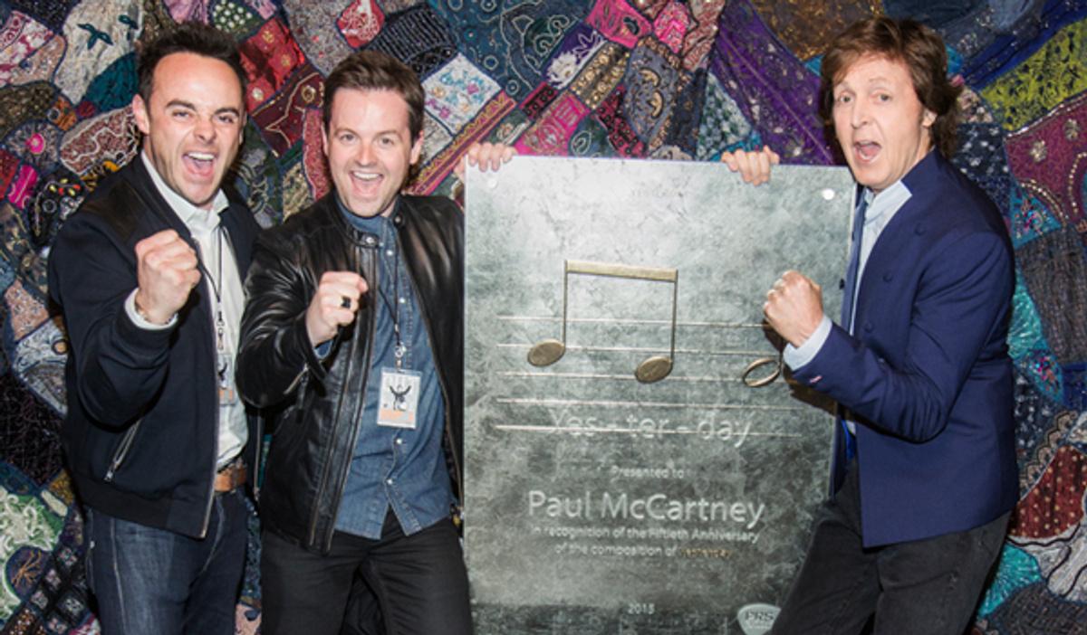 Paul Receives Special PRS Award for 'Yesterday'