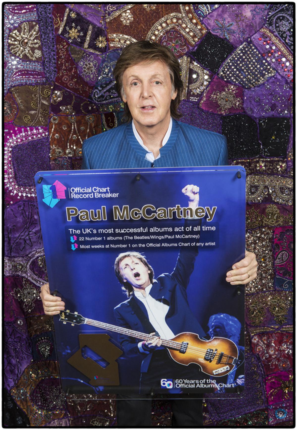 Paul named the UK’s most successful albums act of all time