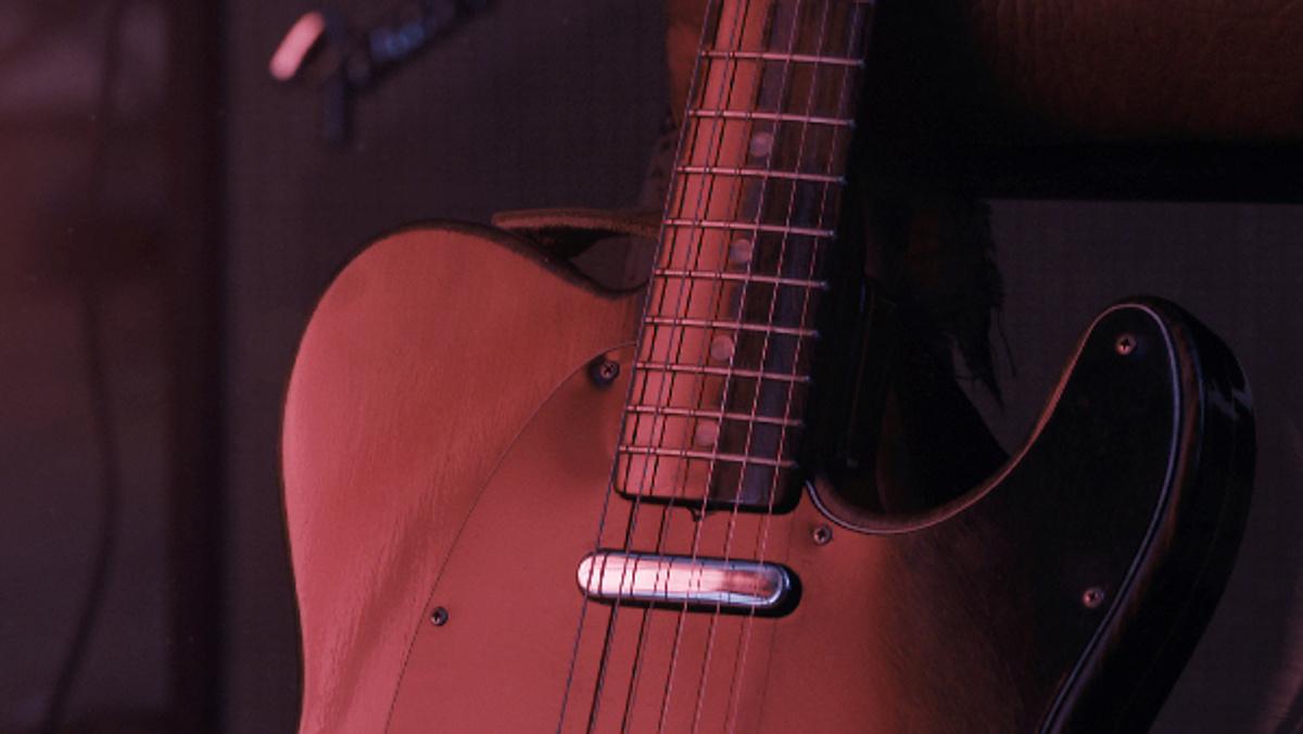 Photo of a guitar featured in the new 'Here Comes The Sun' music video