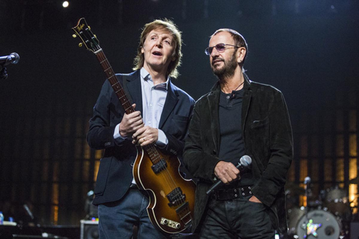 Paul McCartney inducts Ringo Starr into the Rock and Roll Hall of Fame