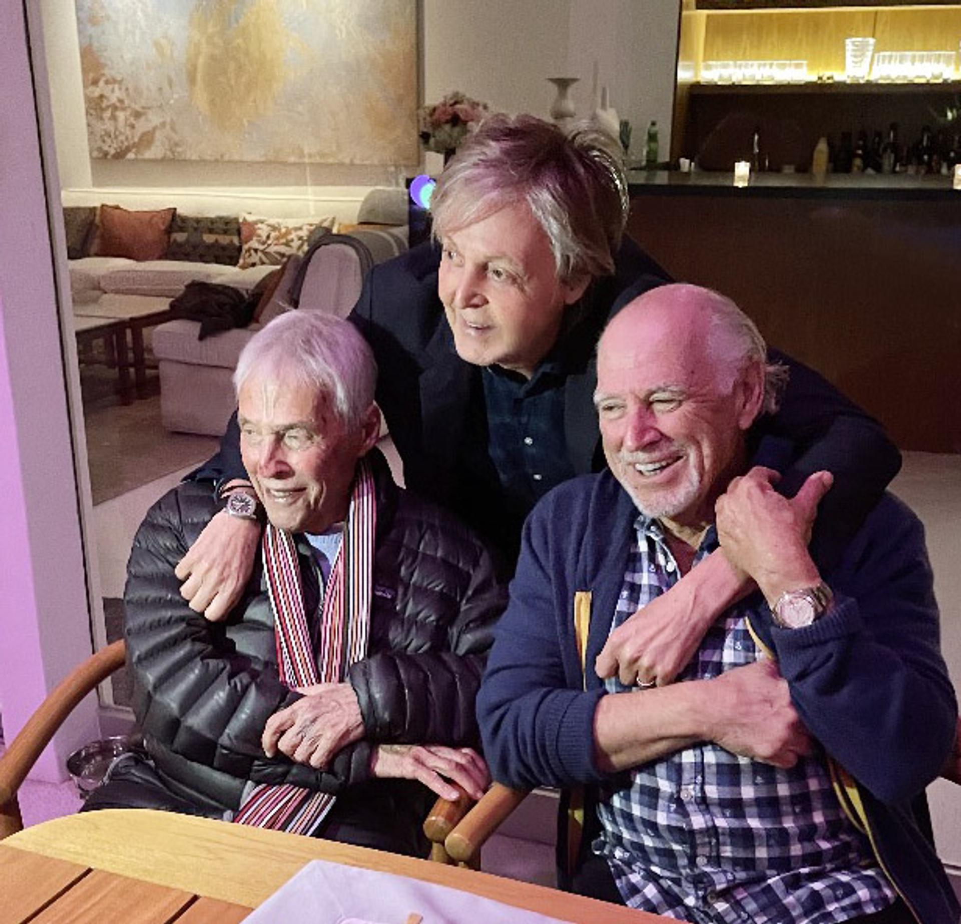 Pictured left to right: Burt Bacharach, Paul McCartney and Jimmy Buffet