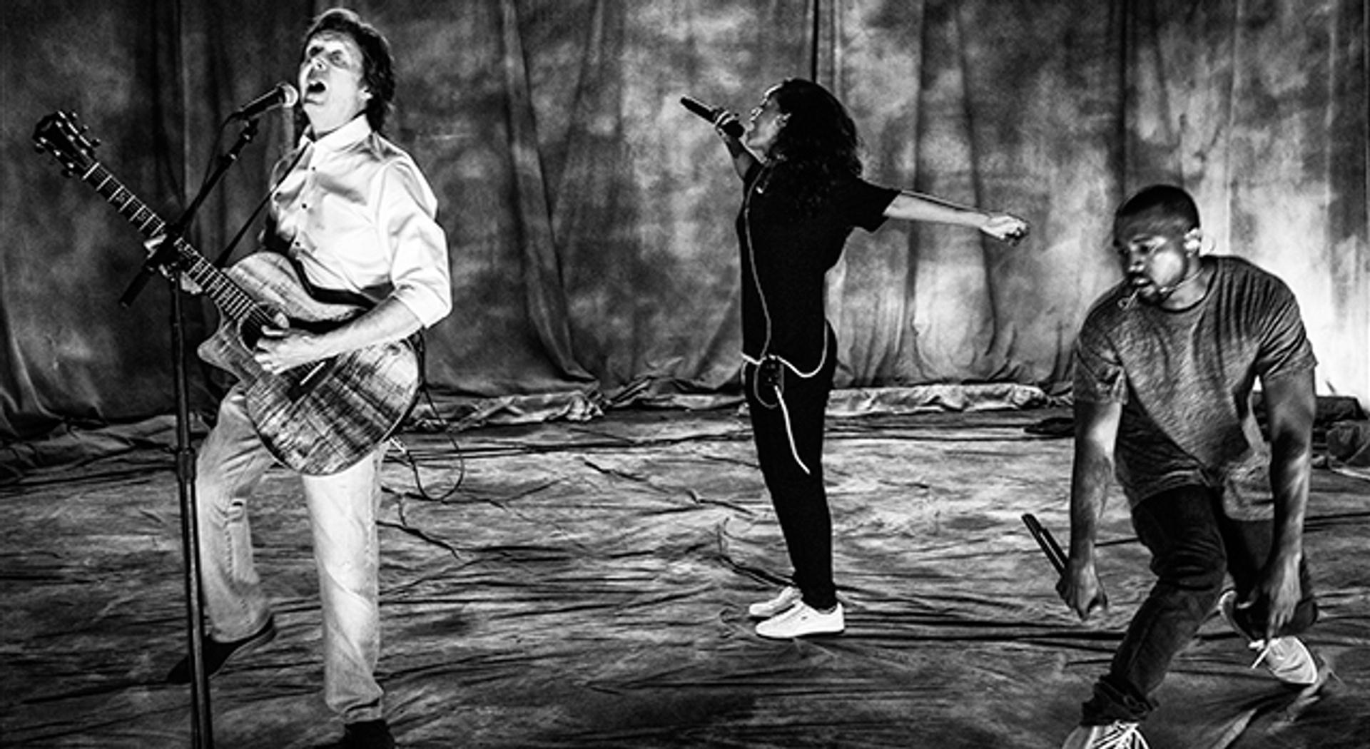 "Having fun rehearsing for the GRAMMYs!"