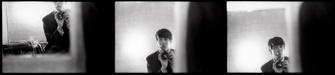Triptych photograph of Paul McCartney taken by himself