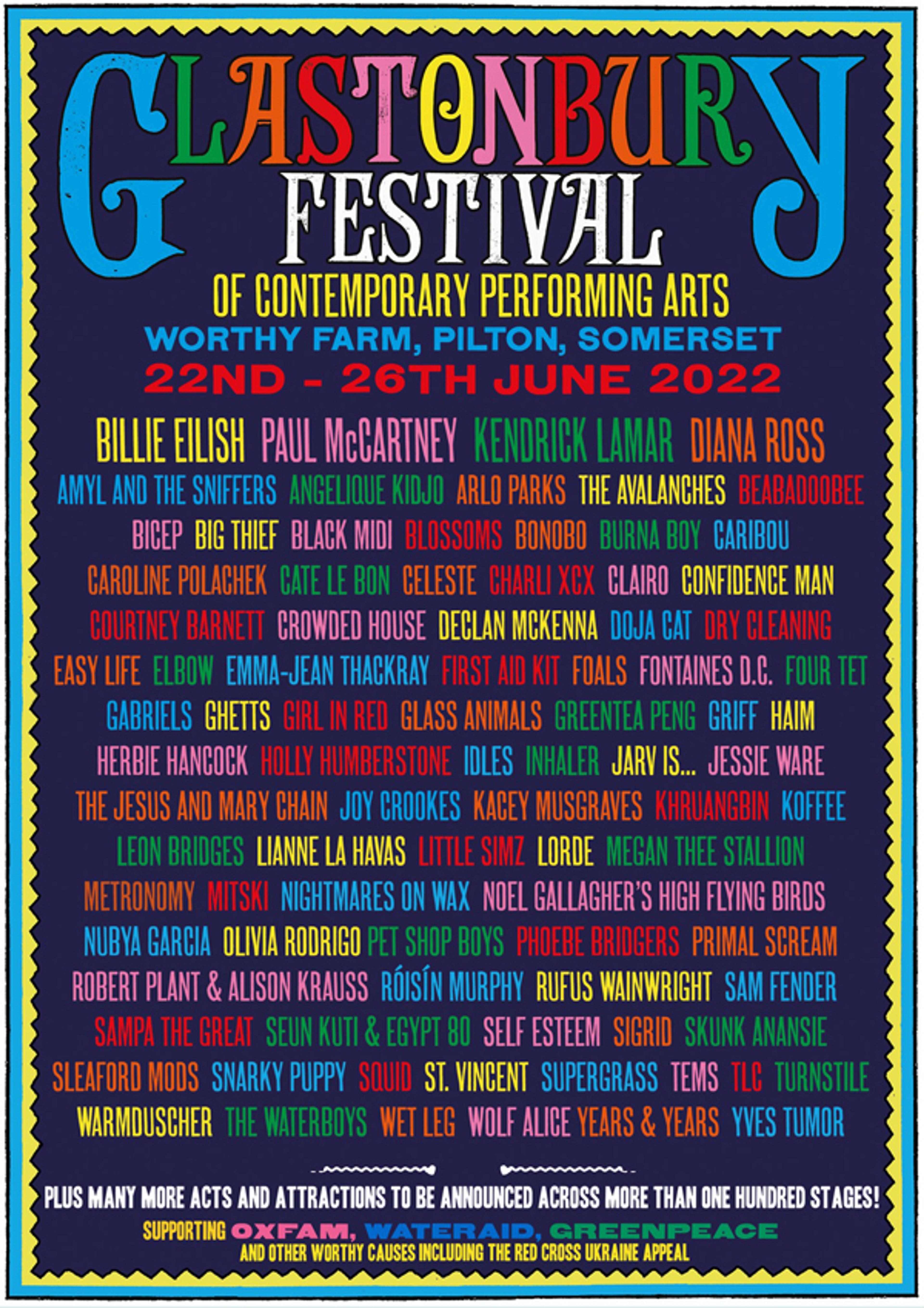 Glastonbury 2022 line up
