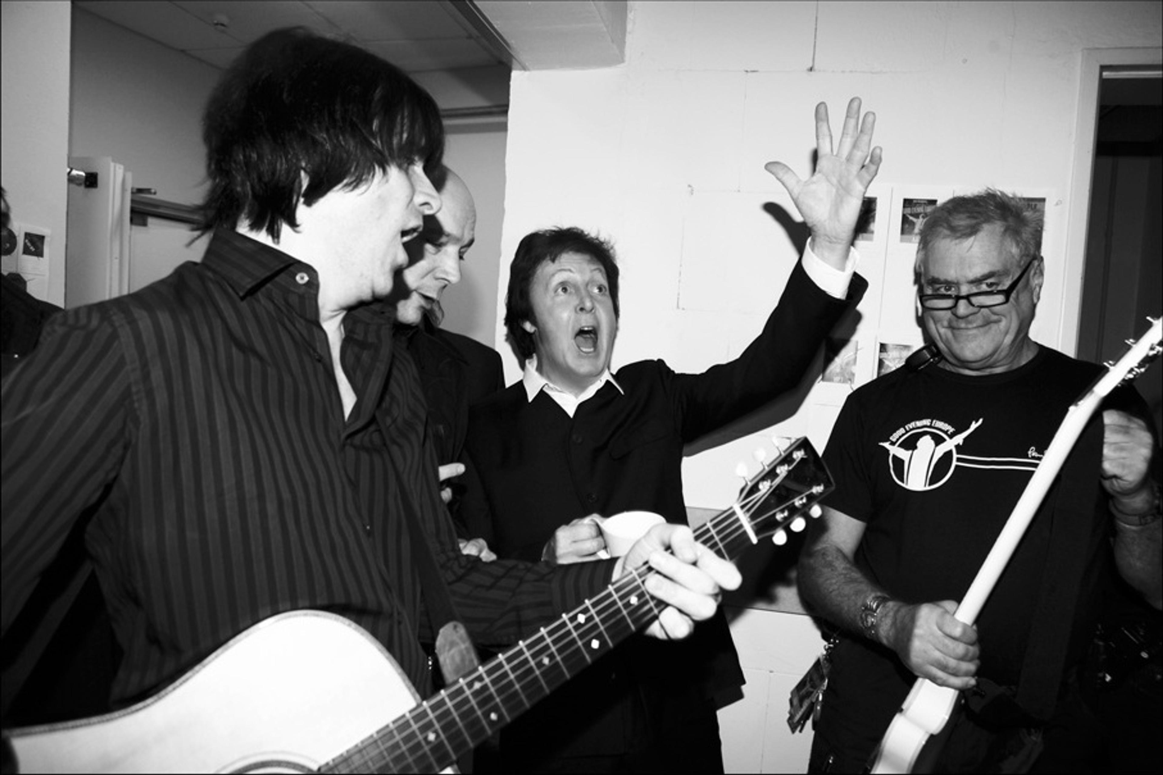 Backstage in Hamburg, Germany during Good Evening Europe, , 2009