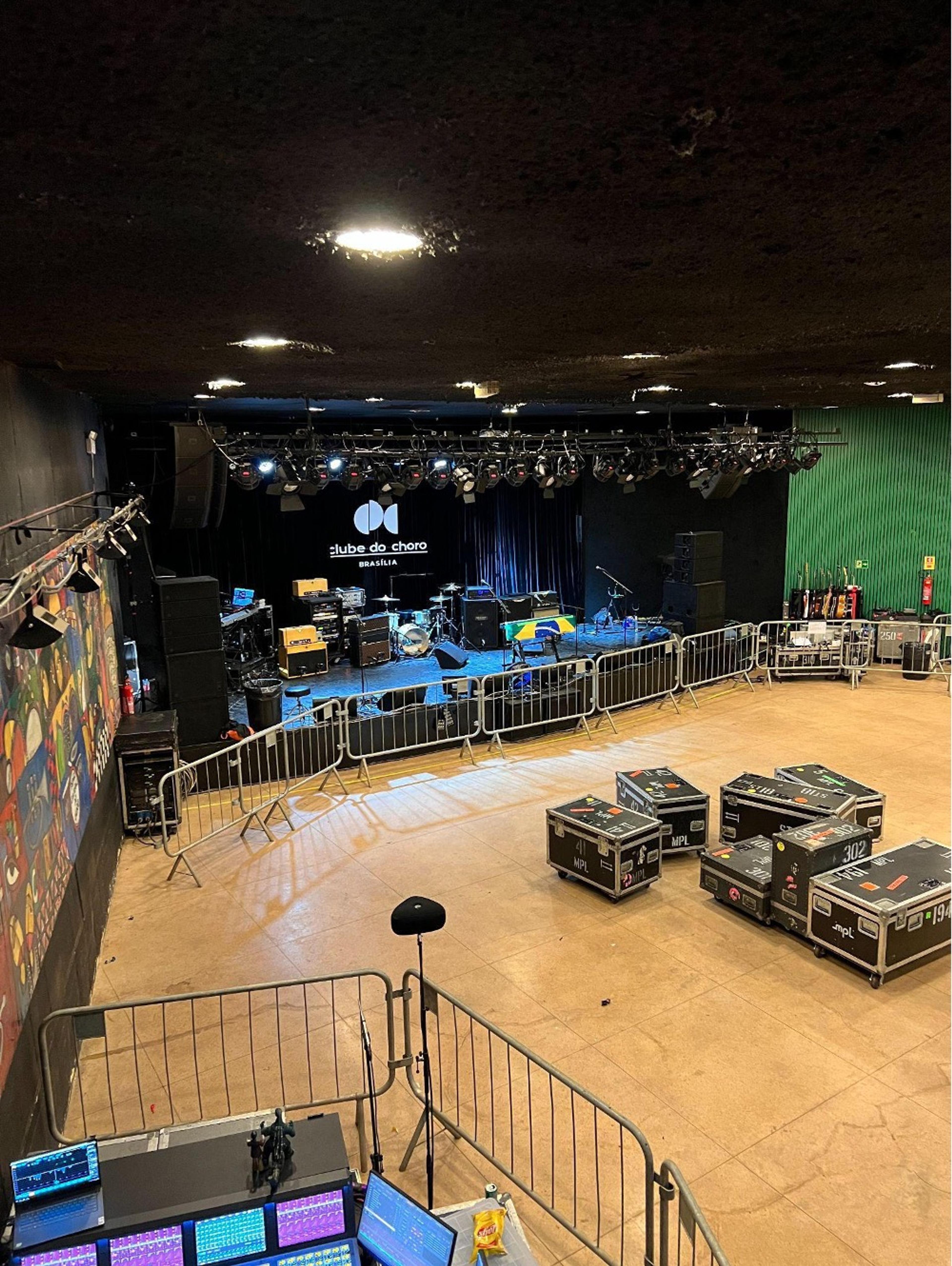 A photo of an empty Clube Do Choro taken by Stuart Bell
