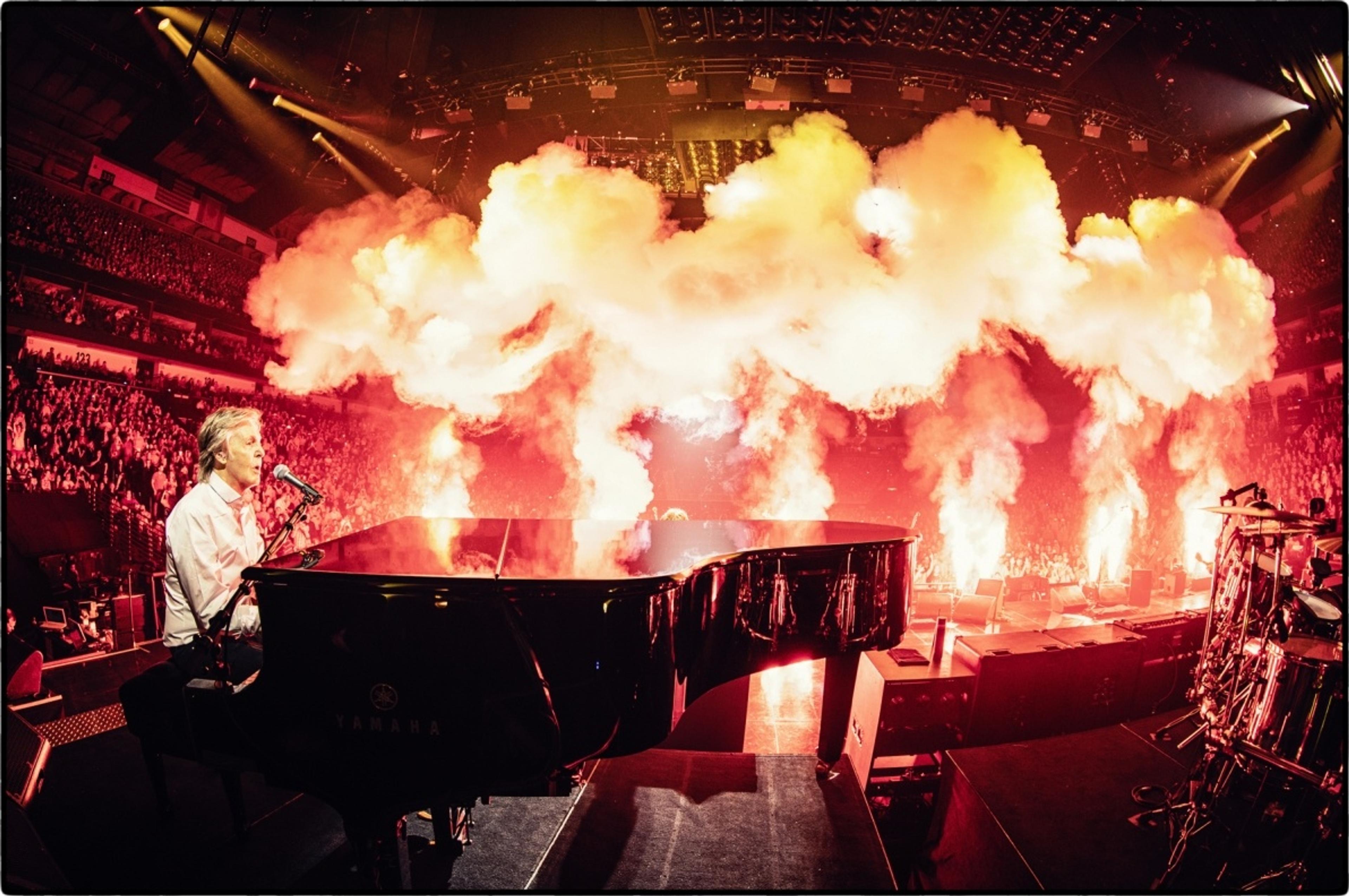 Paul performs 'Live and Let Die' during his New Orleans set.