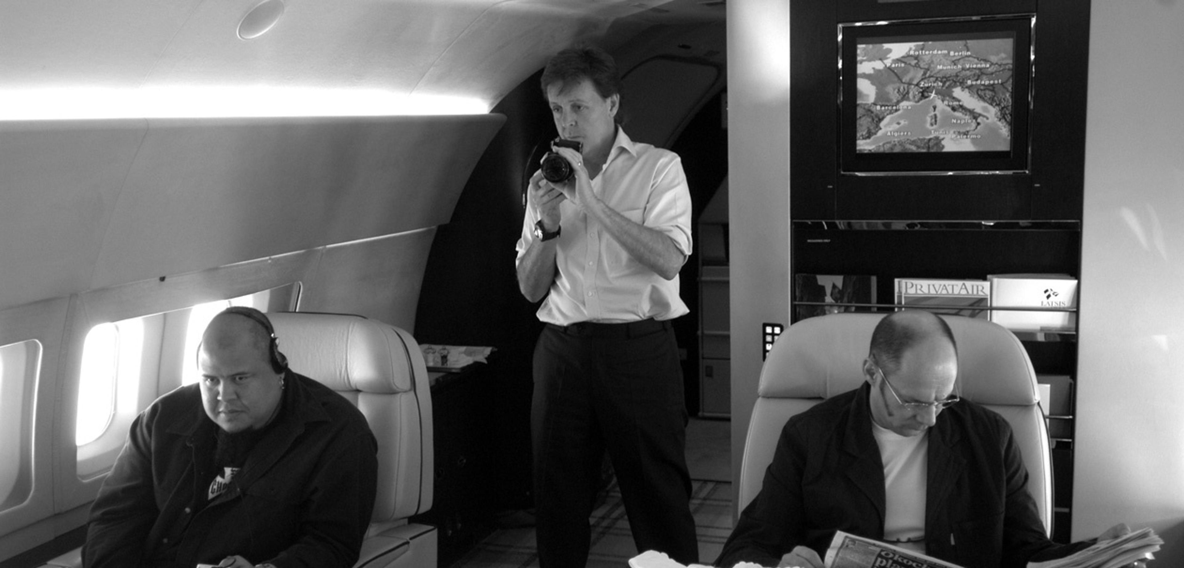 Flying over Rome during Back In The World Tour, , 2003