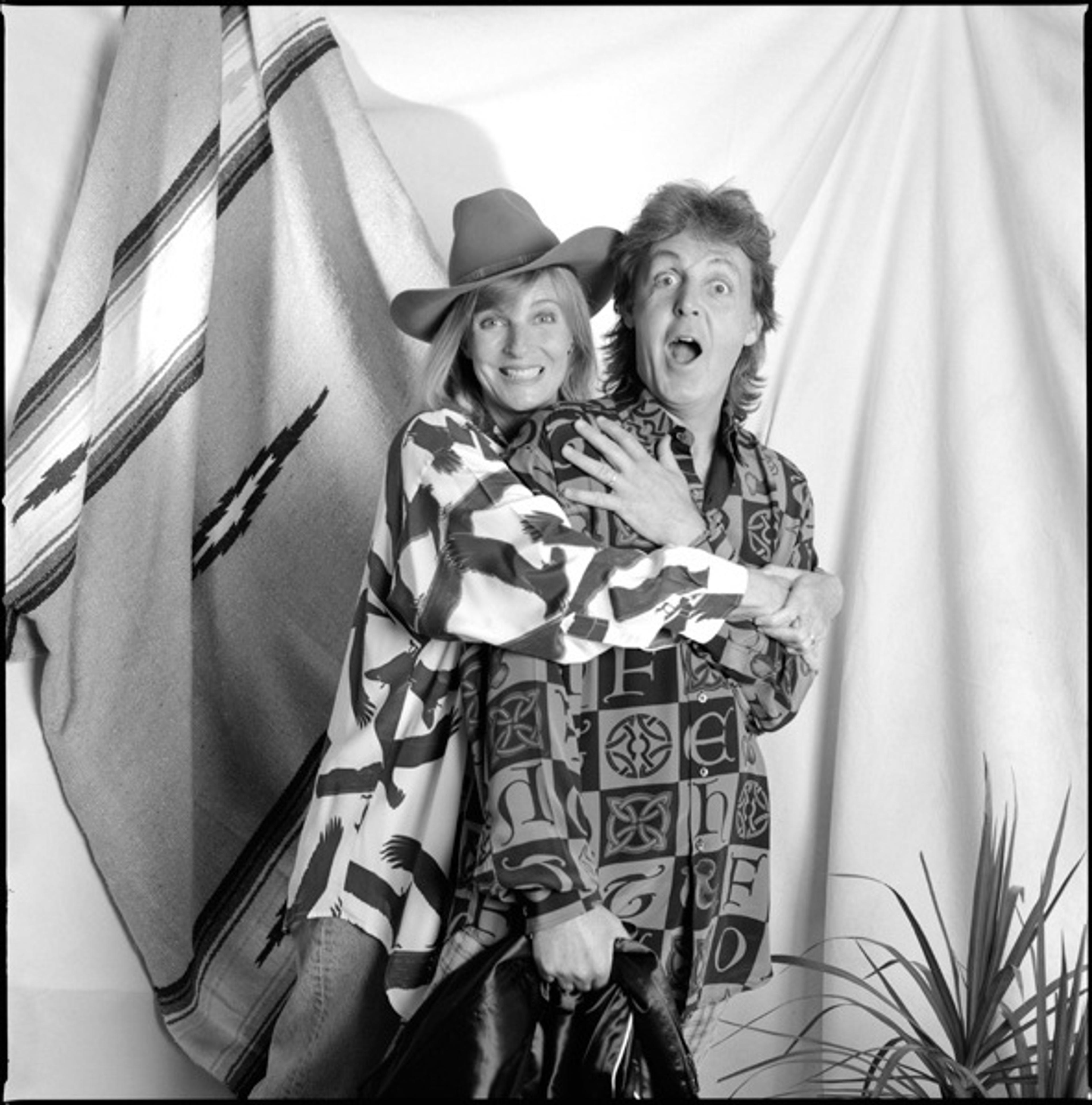 Paul and Linda during The New World Tour, Austin, Texas, 1993