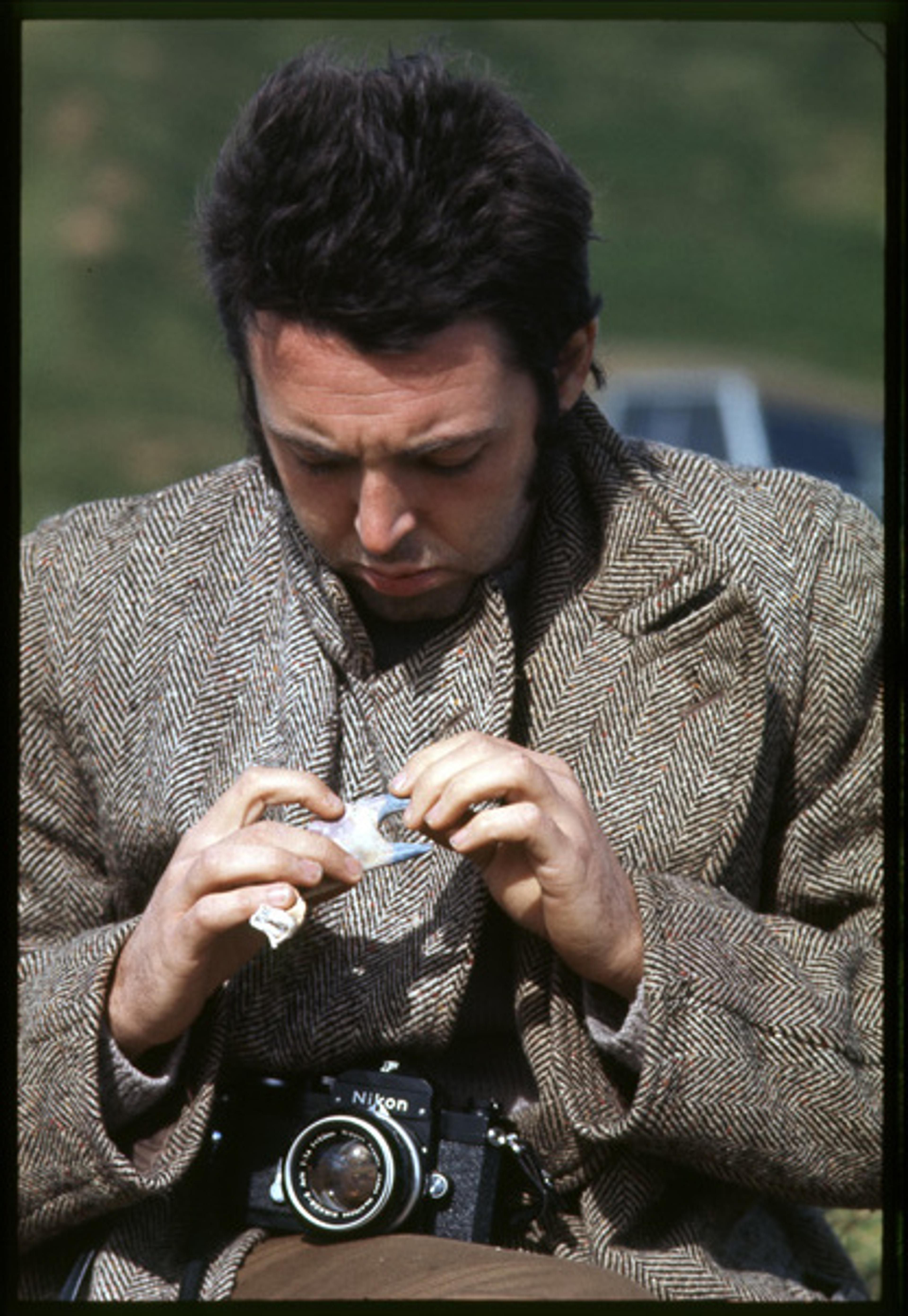 Taken by Linda on the beach in Campbeltown, Scotland, 1970