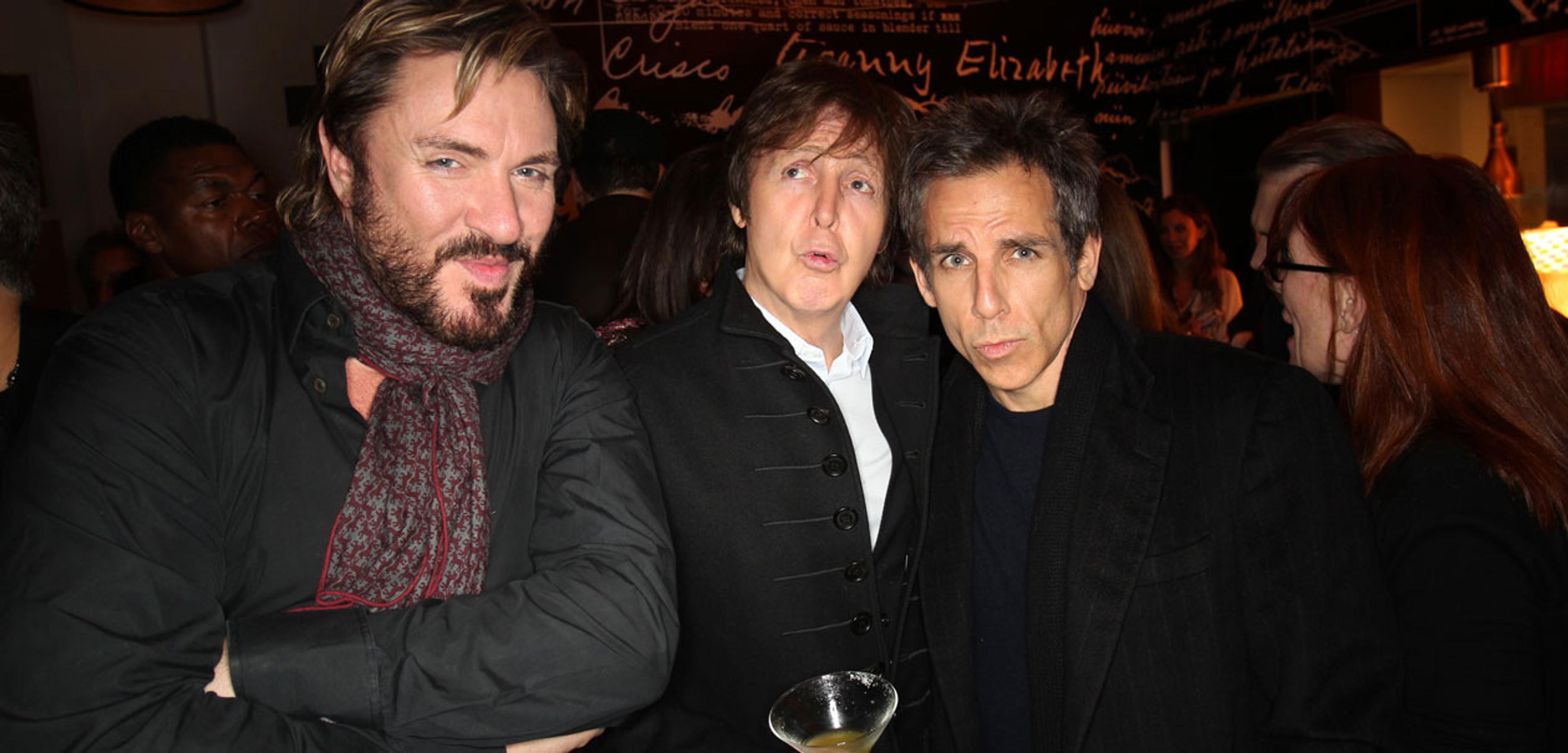 Simon Le Bon, Paul and Ben Stiller doing 'Blue Steel', Harlem Apollo, New York City, 2010