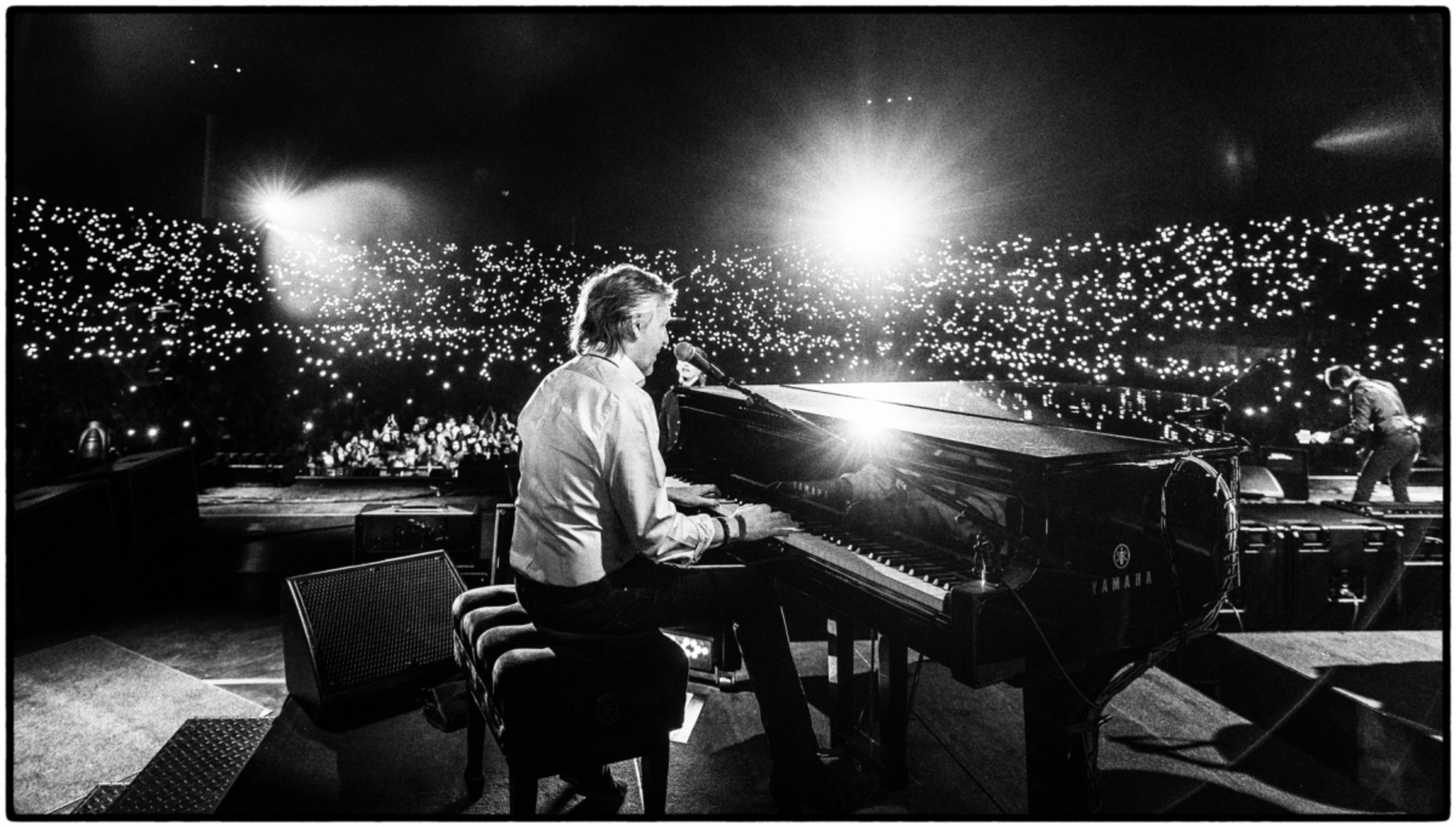 Photo from the opening night of  Paul’s South American tour at the National Stadium in Santiago, Chile.