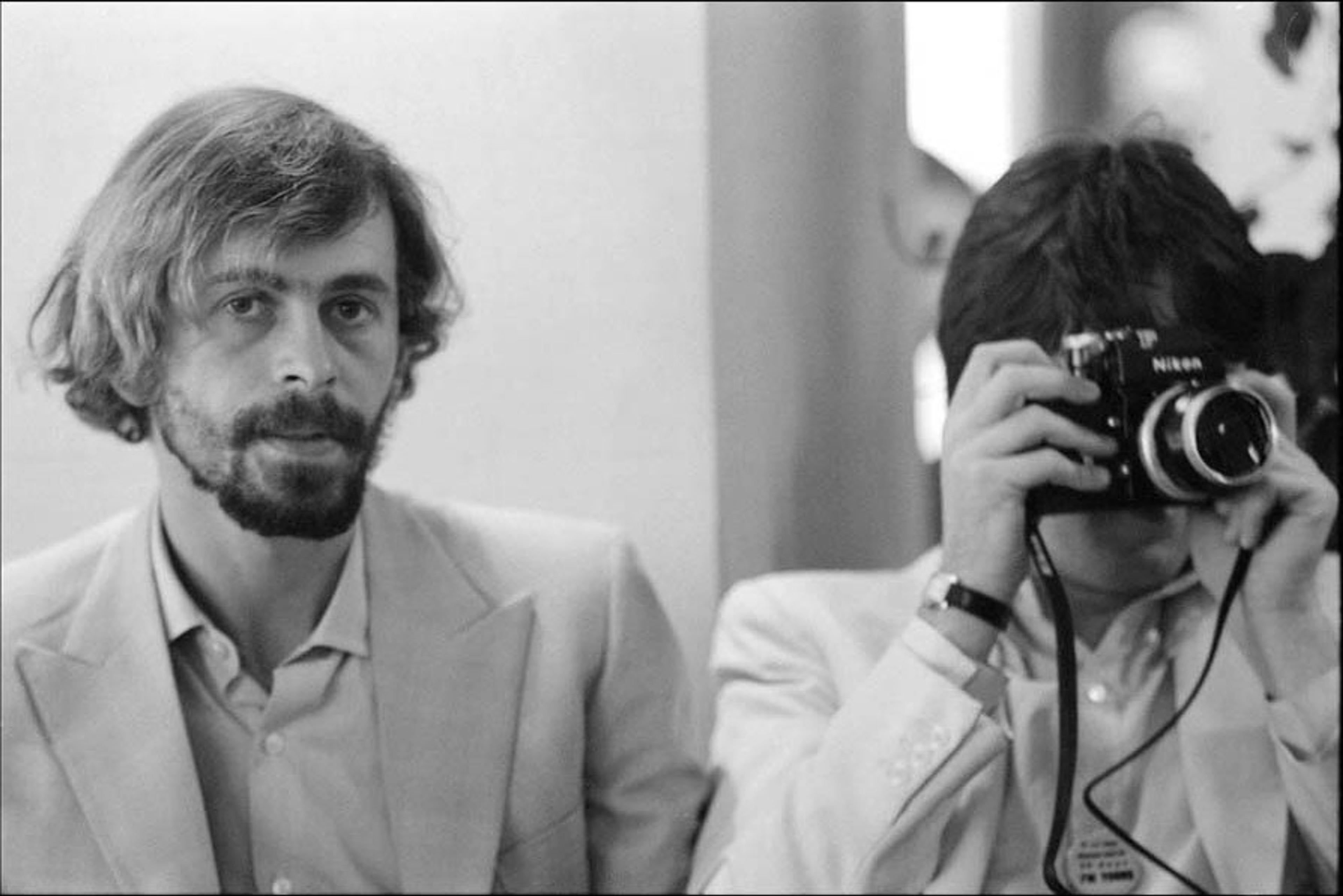 Paul and Alex Madras, taken by Linda during the Apple Corps promotional shoot at JFK Airport, New York, 1968