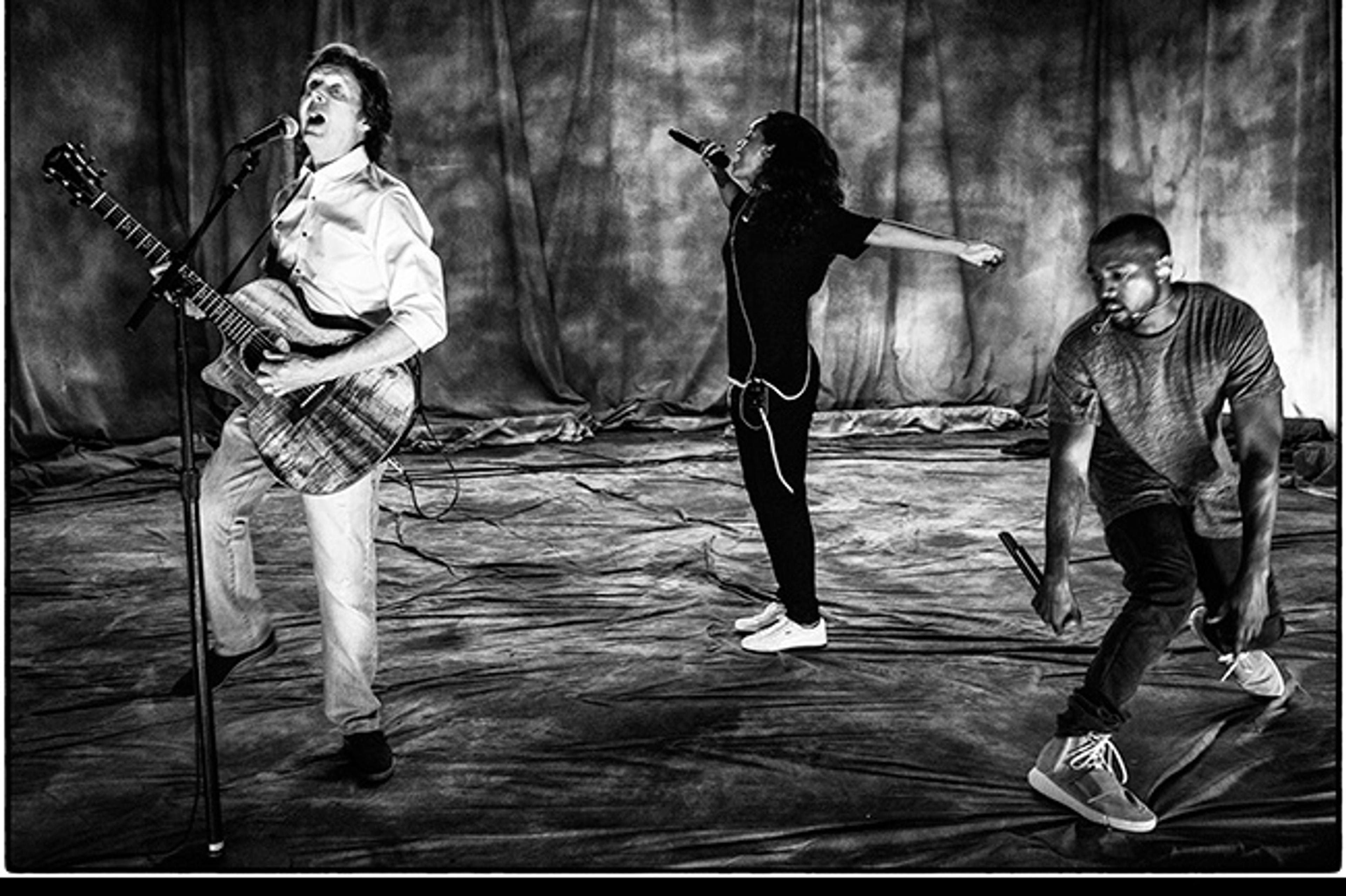 "Having fun rehearsing for the GRAMMYs!"