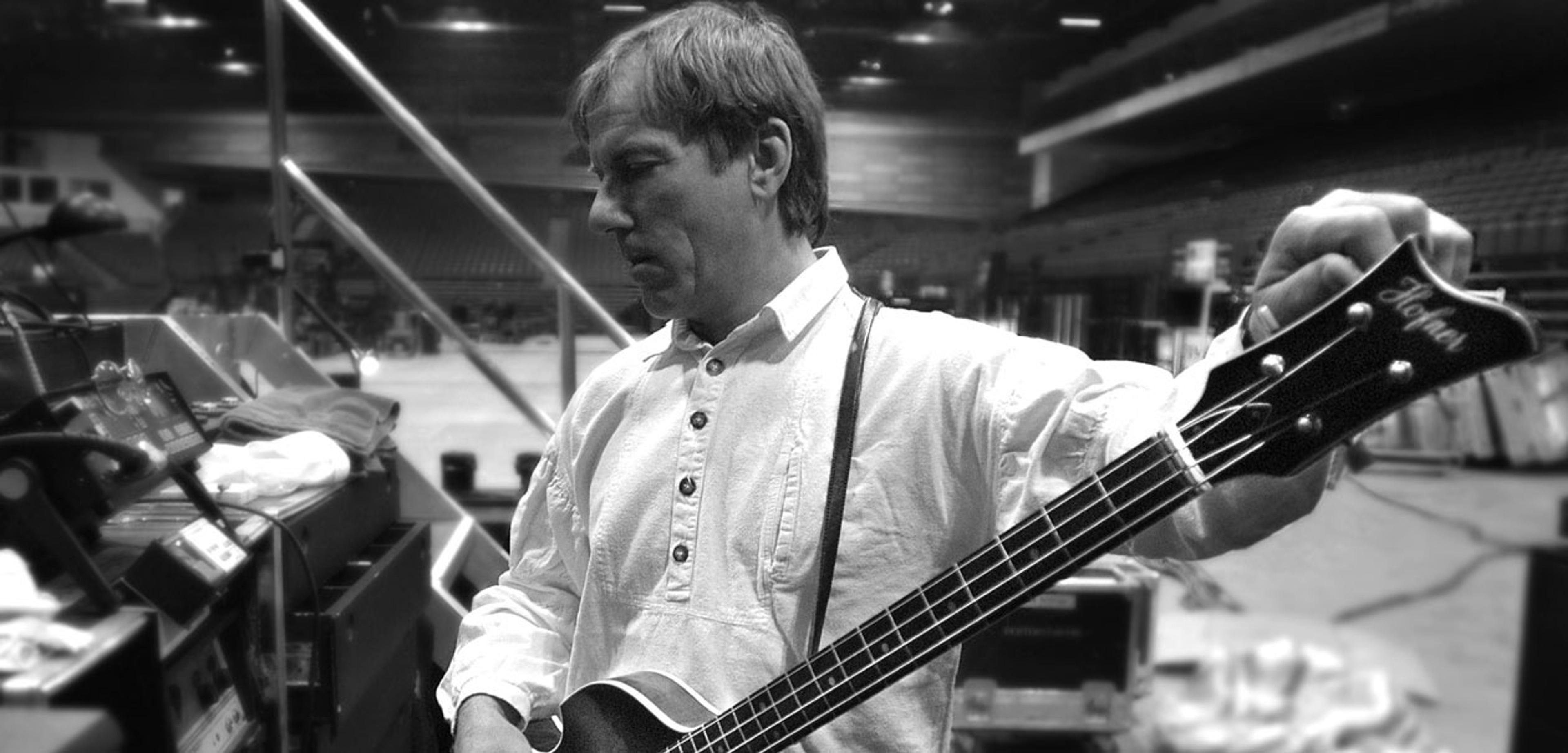 Backstage before the Copenhagen leg of the Back In The World Tour, , 2003