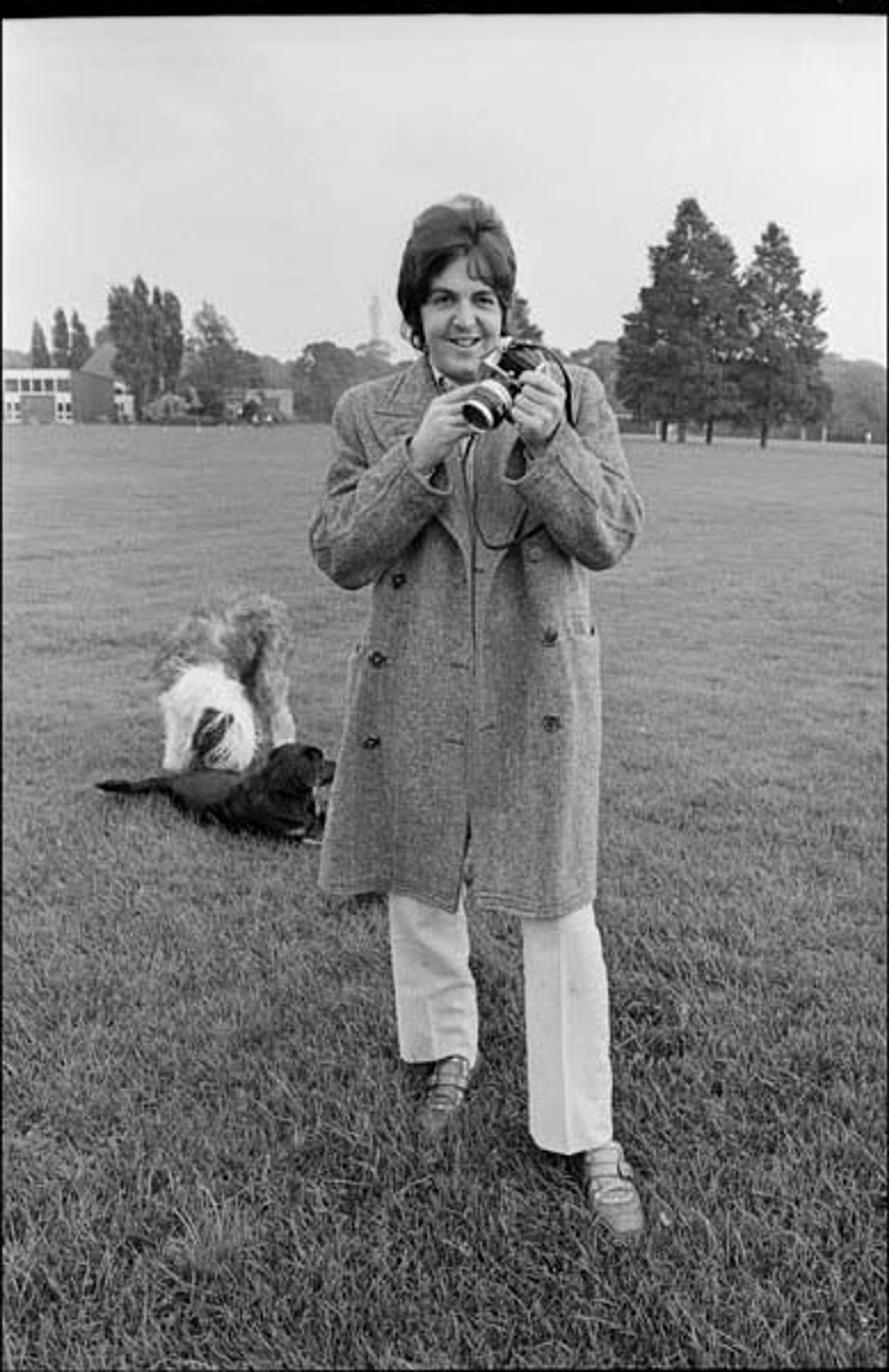 With Martha, taken by Linda in Regent's Park, London, 1968