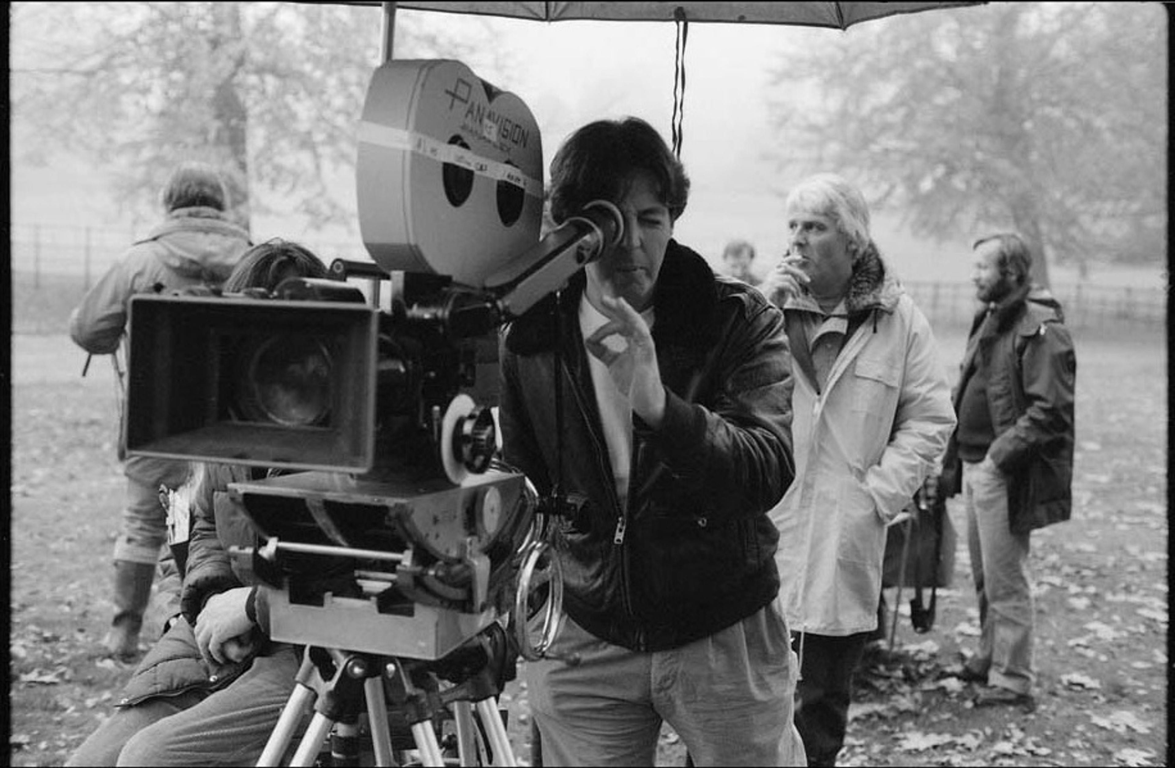 Paul behind the lens on the 'Give My Regards to Broadstreet' shoot, taken by Linda, West Wickham, Kent, 1983