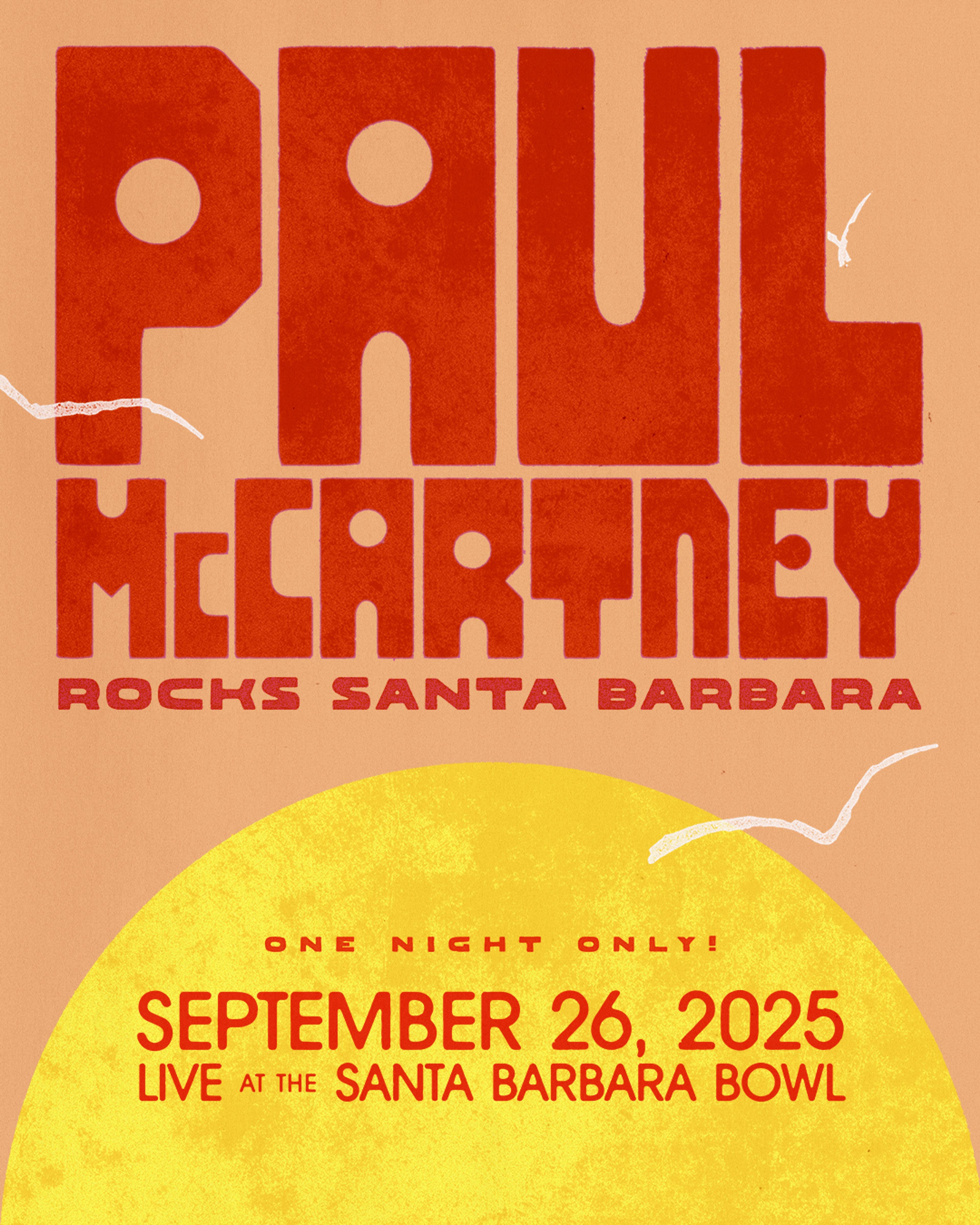 Poster for Paul McCartney Rocks Santa Barbara - live show