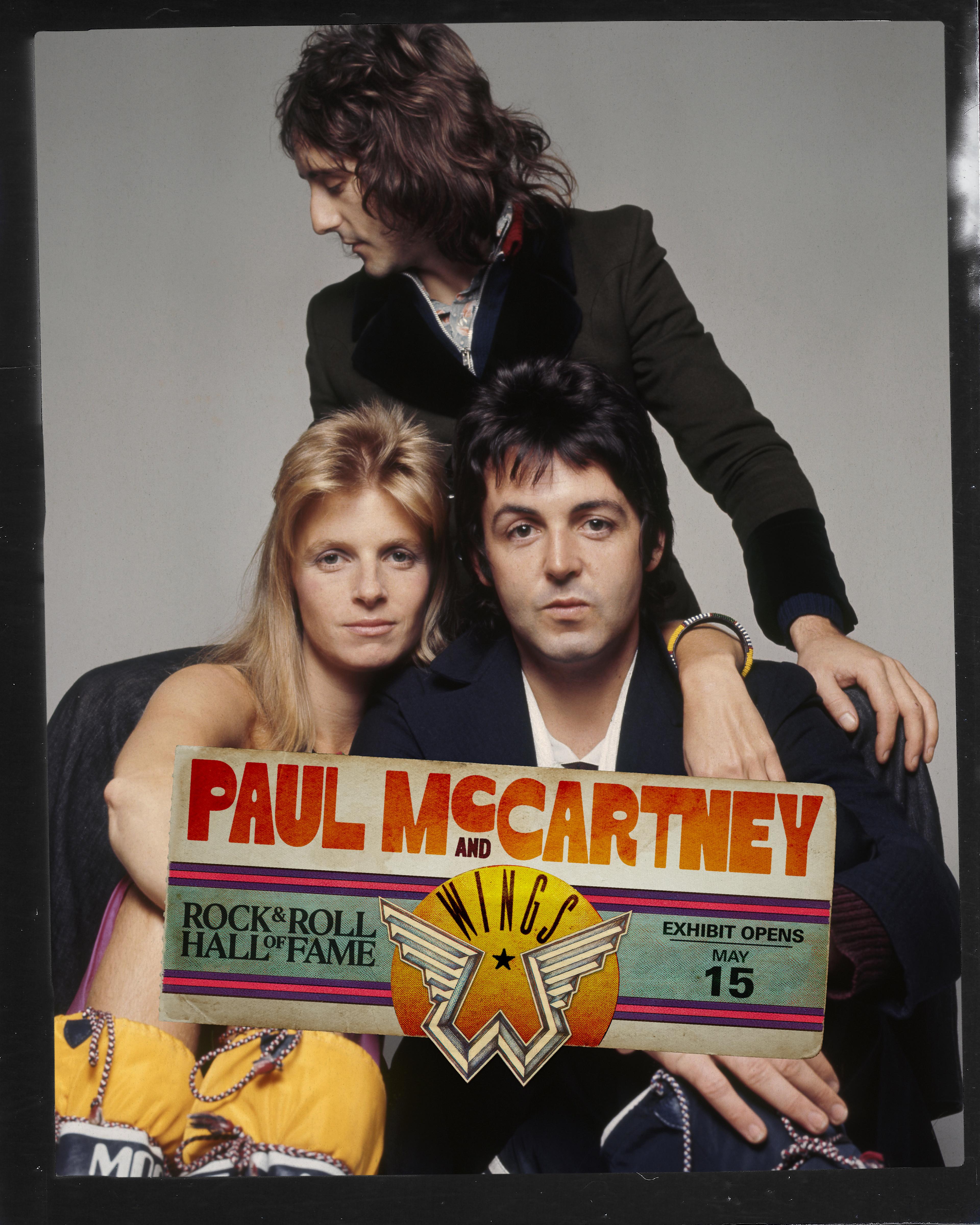 Poster for 'Paul McCartney and Wings' exhibition at the Rock and Roll Hall of Fame
