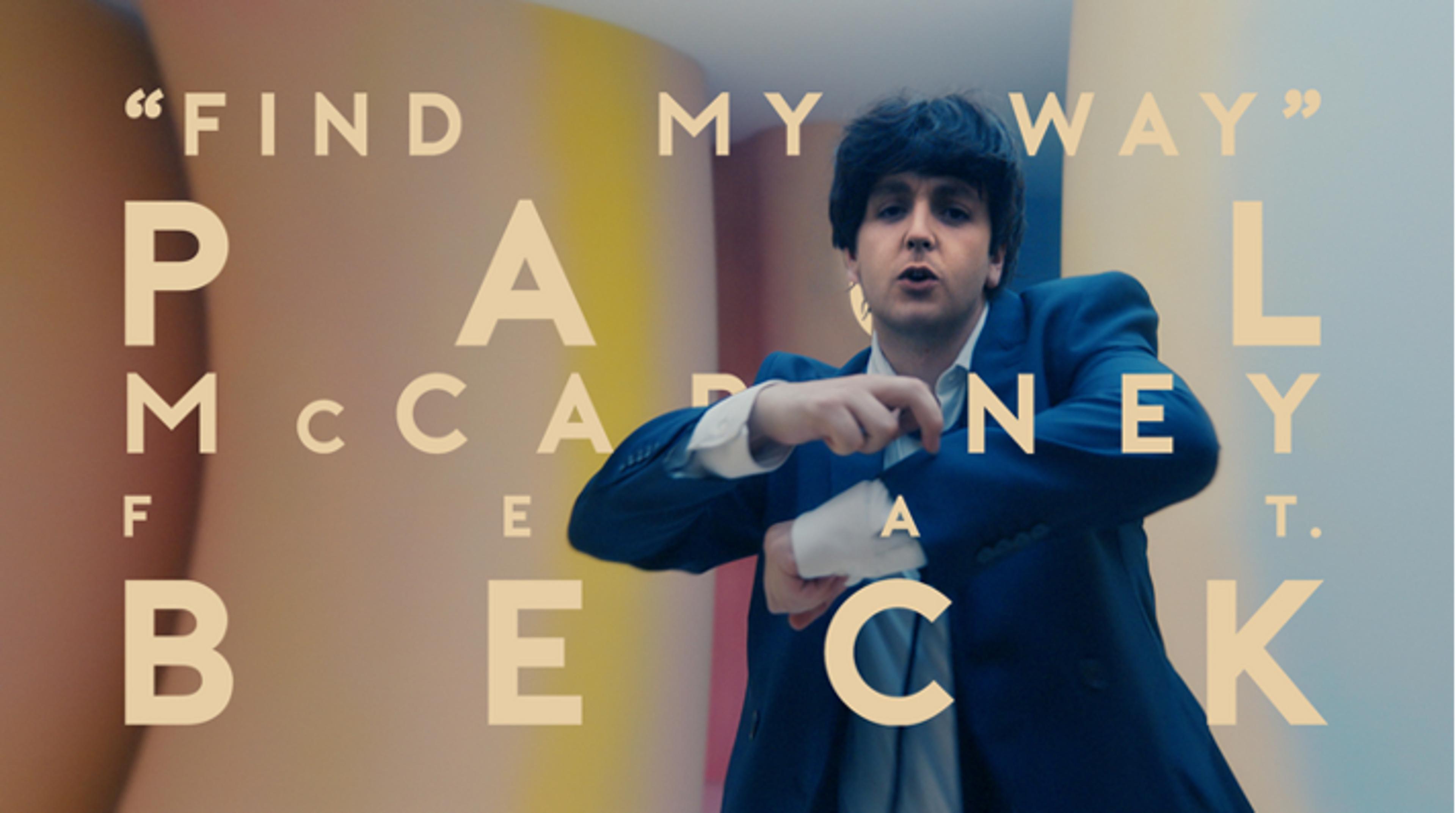 Video still from the 'Find My Way (feat. Beck)' music video