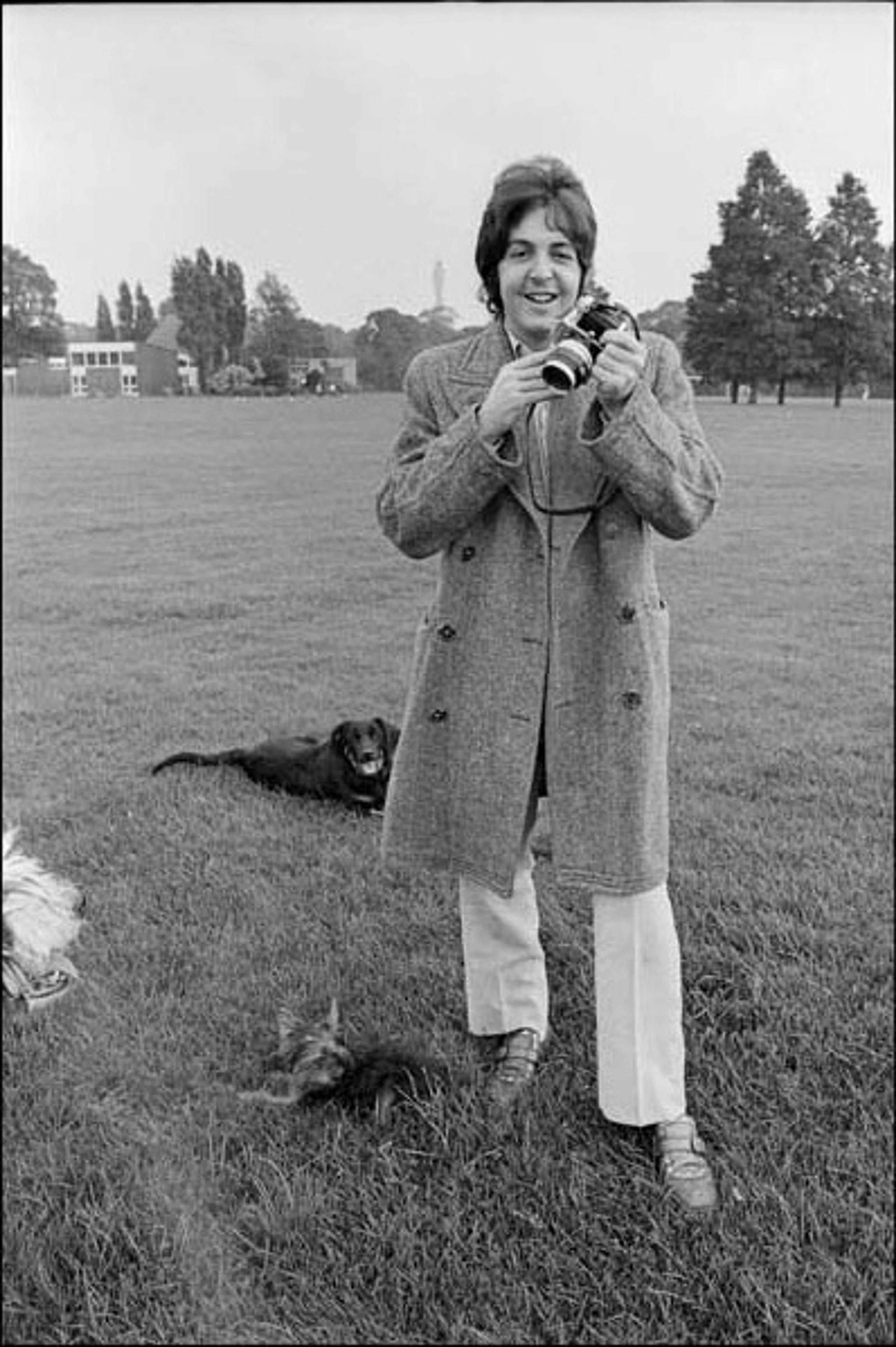 With Martha and friends, taken by Linda in Regent's Park, London, 1968