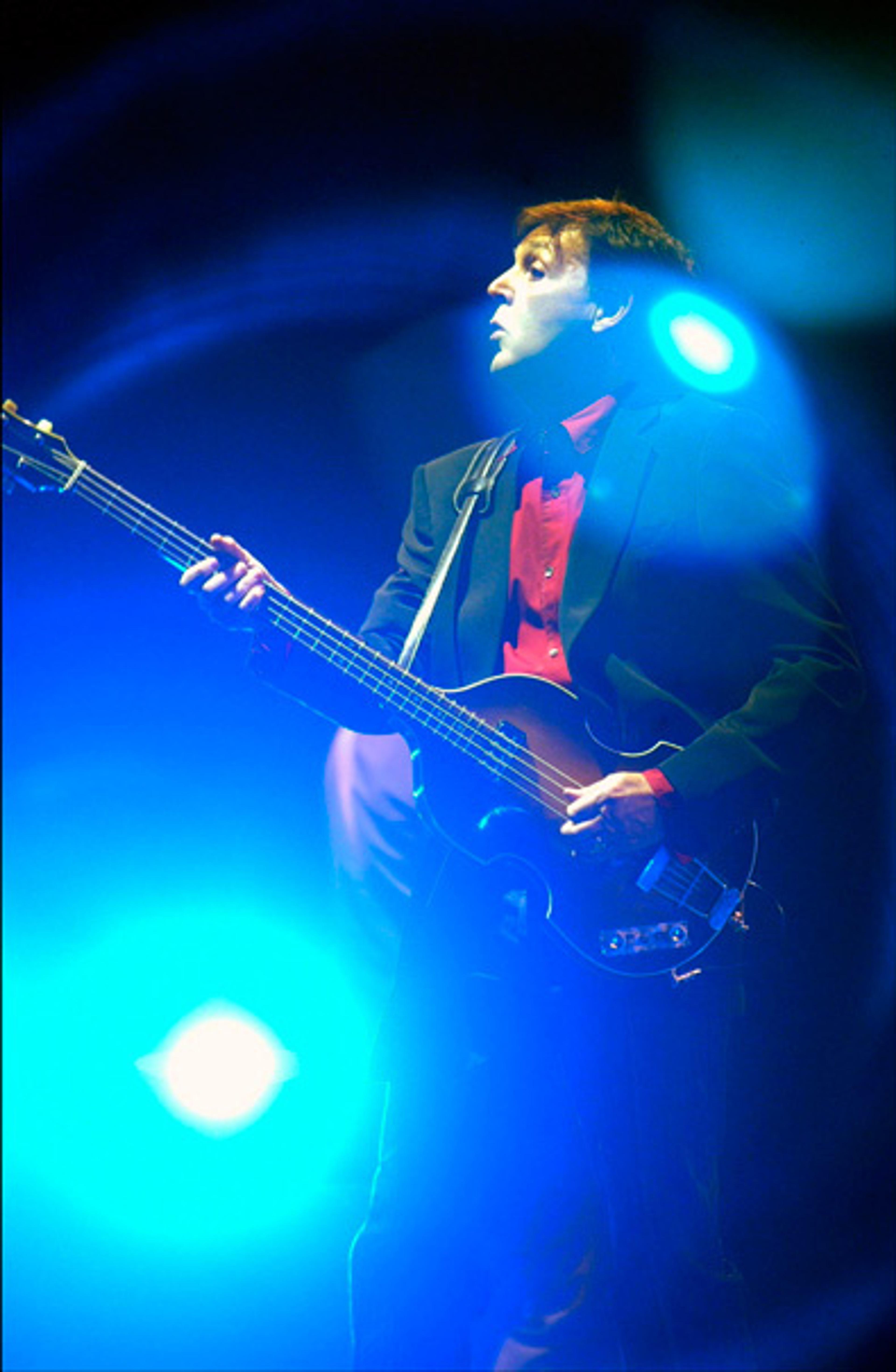 On stage at Las Vegas' MGM Grand, Driving USA Tour, , 2002