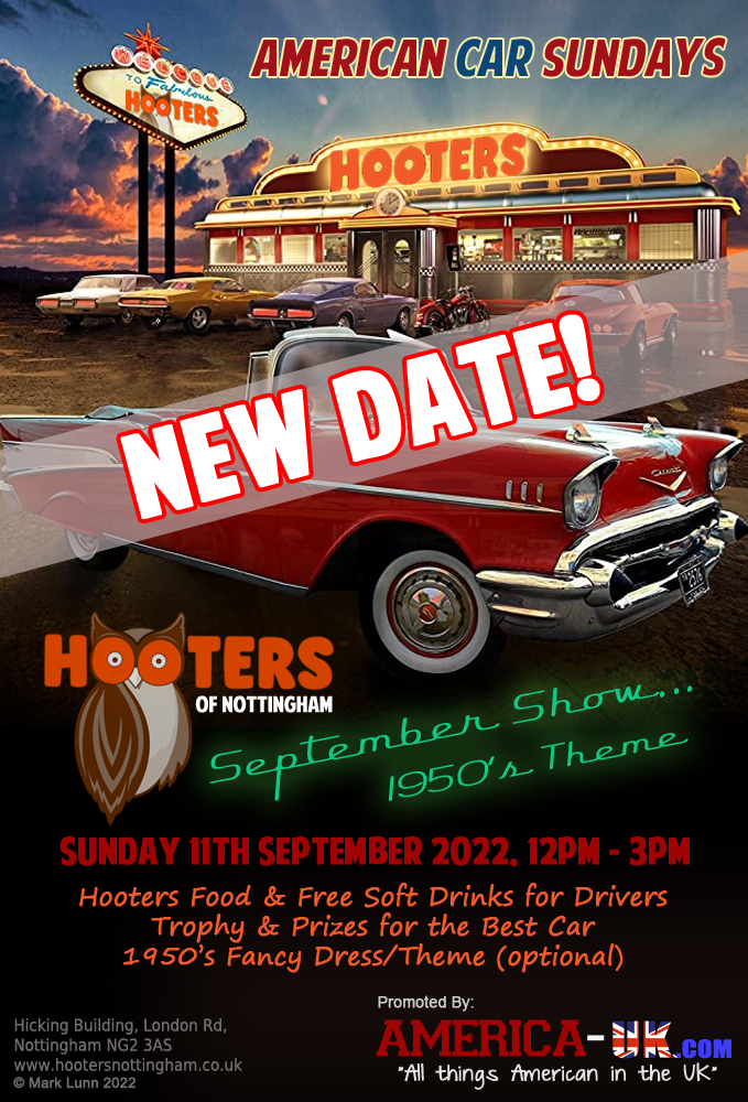 America Uk story about Hooters American Car Sunday