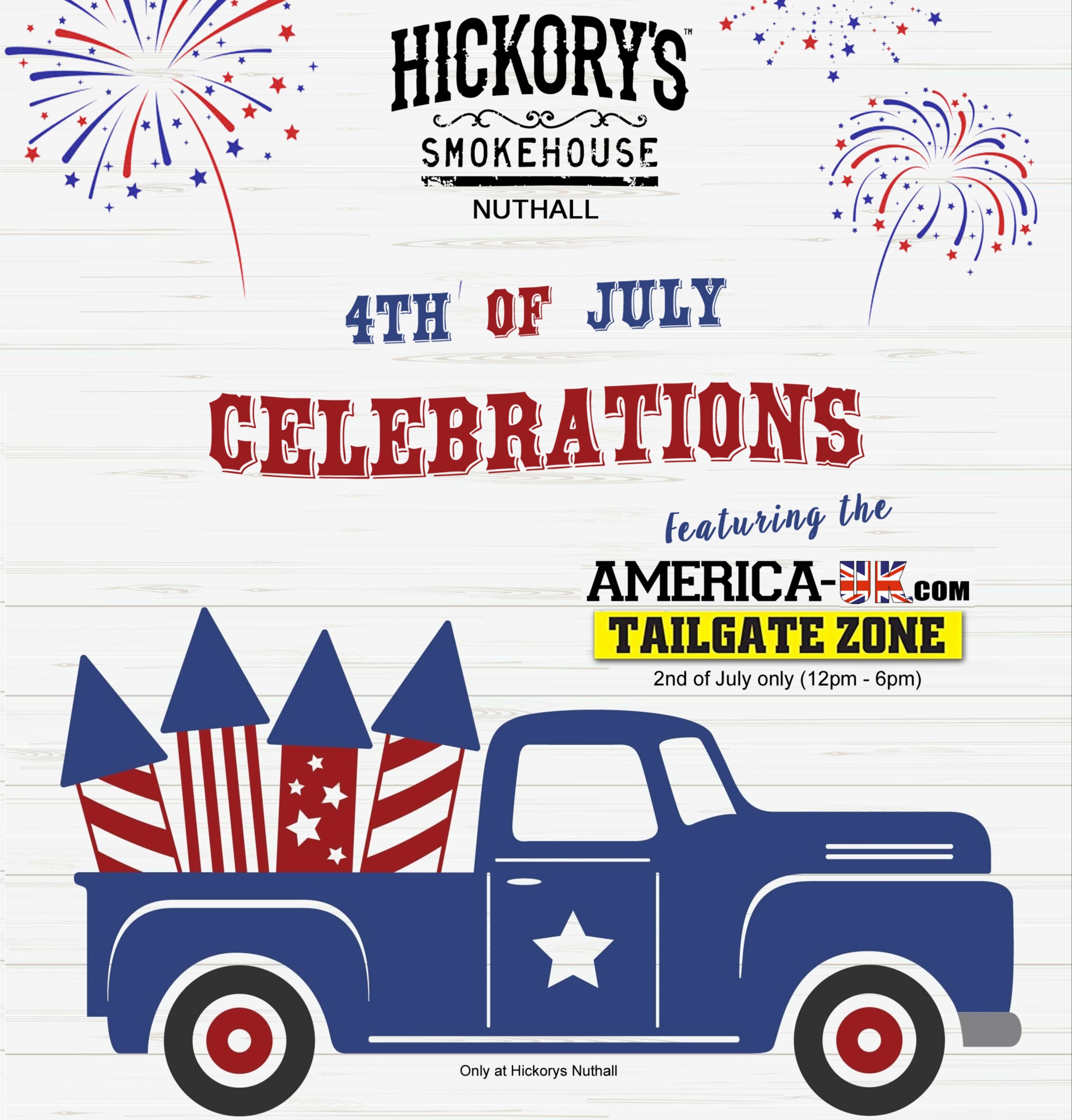 America Uk story about Hickory's Smokehouse Independence Day Celebrations