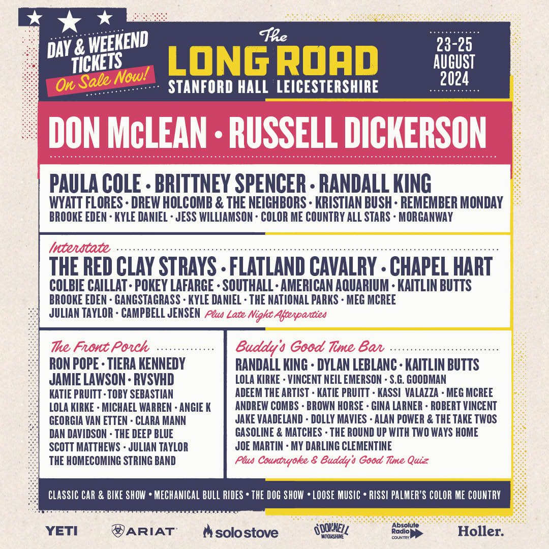 America Uk story about THE LONG ROAD FESTIVAL REVEALS SATURDAY HEADLINER 