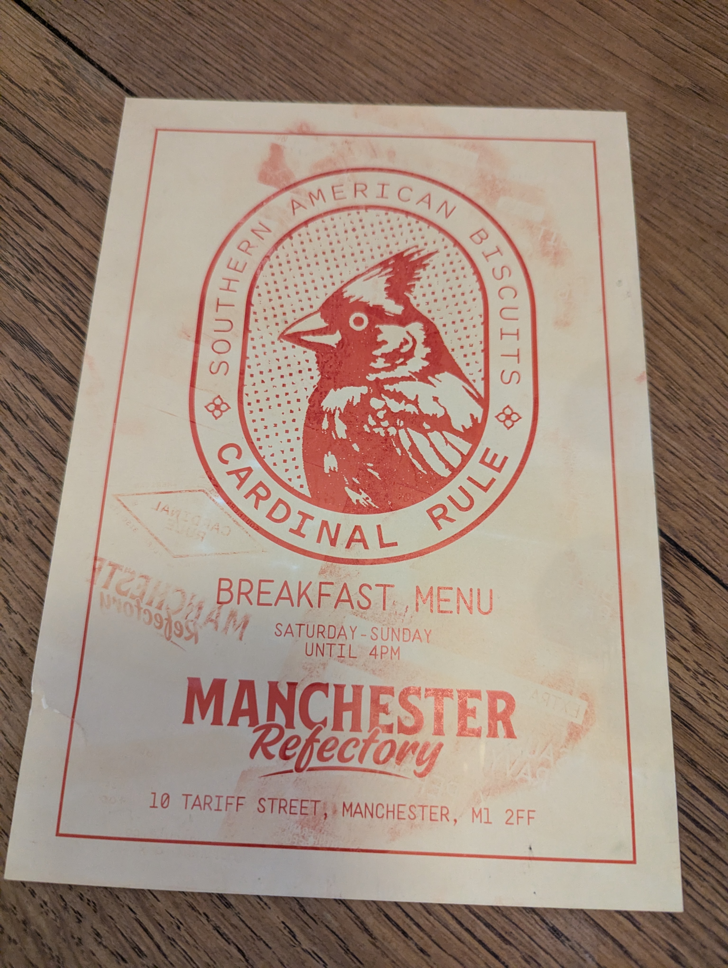 America Uk story about The Holy Grail of Southern Breakfasts: Cardinal Rule, Manchester - Review