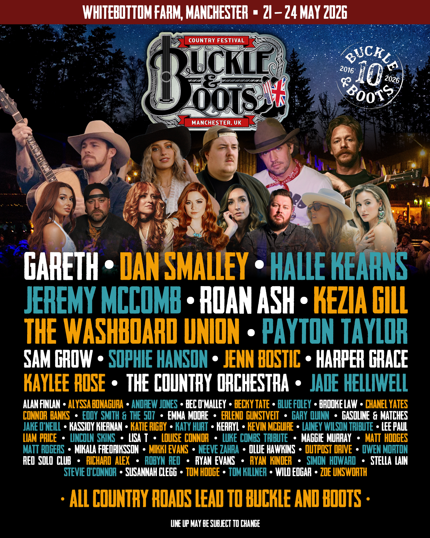America Uk story about Buckle & Boots announces full 2026 line-up as UK festival celebrates 10-year anniversary 