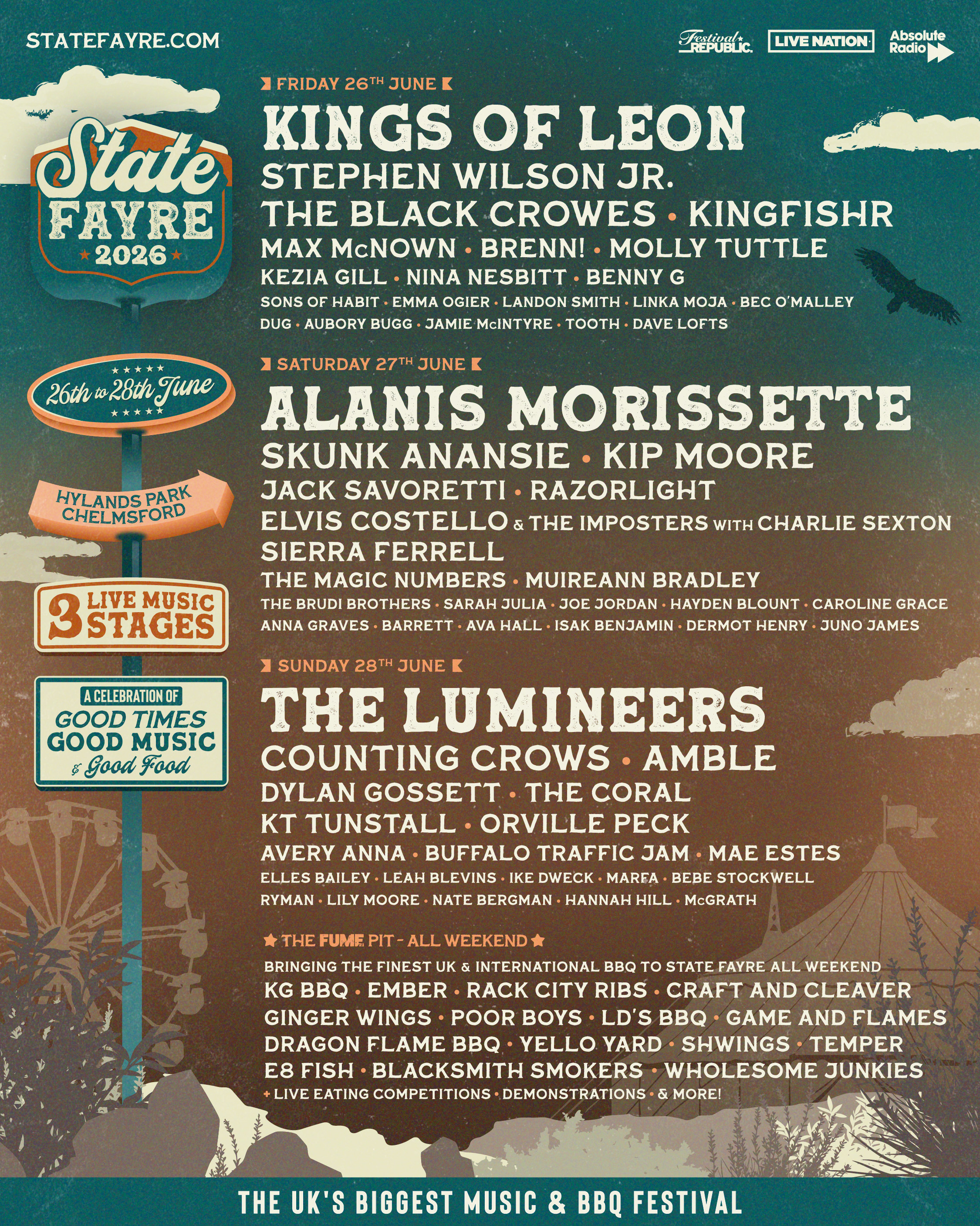America Uk story about State Fayre has announced the eagerly anticipated line-up featuring some well known Country Artists 