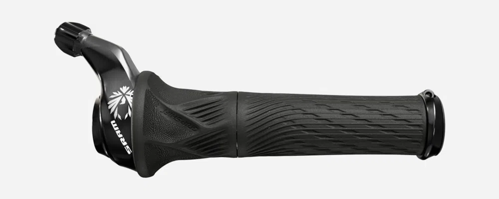 thumbnail image 2 of Bicycle Twist Shifters With Grips – Single Speed, Red/Black, For Mountain Road Folding Bikes 2 of 3