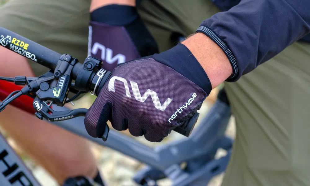 close up of northwave gloves