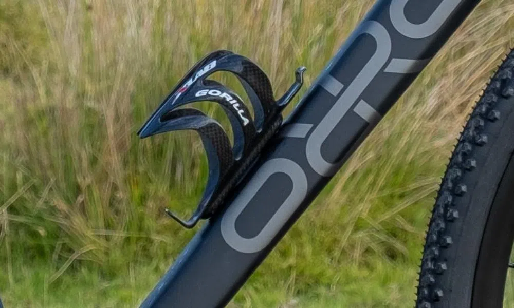 Bottle cage on an Orro gravel bike