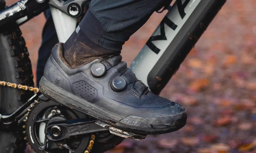 Fox shoes on a Marin MTB