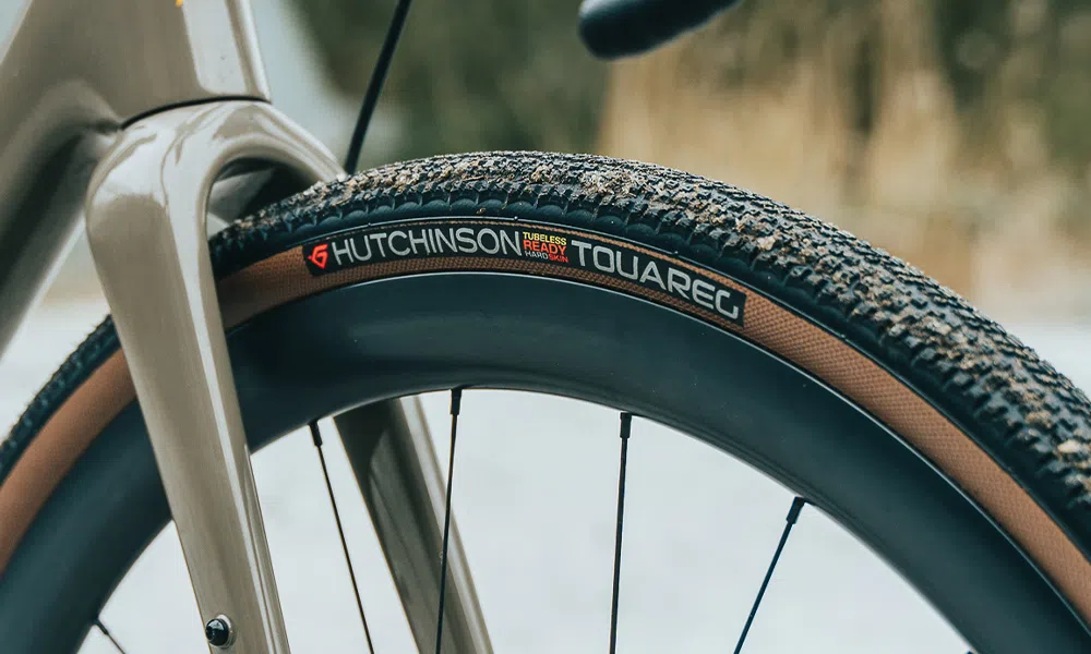 Hutchinshon Tuareg tyre on a gravel bike