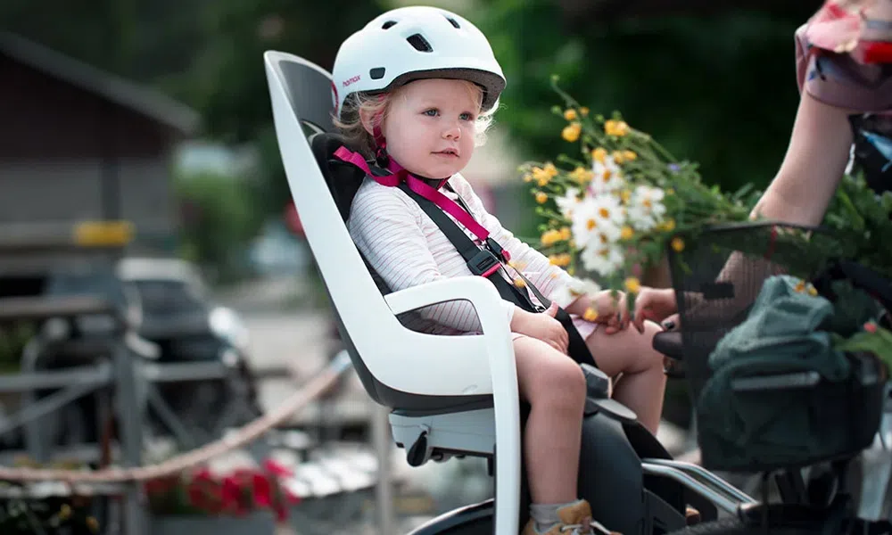 child in bike child seat