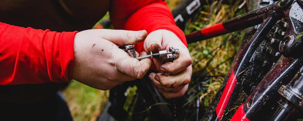 close up of a chain tool in use