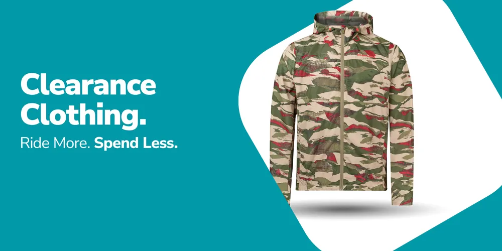Clearance Clothing: Ride More. Spend Less.