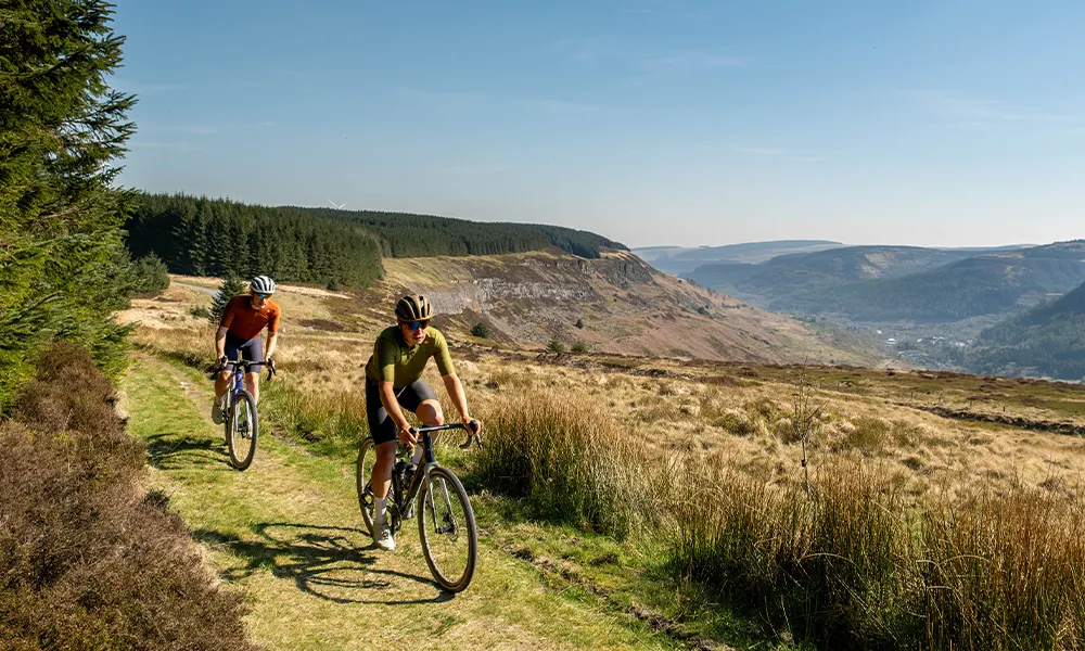 Riding a gravel bike in the mountains