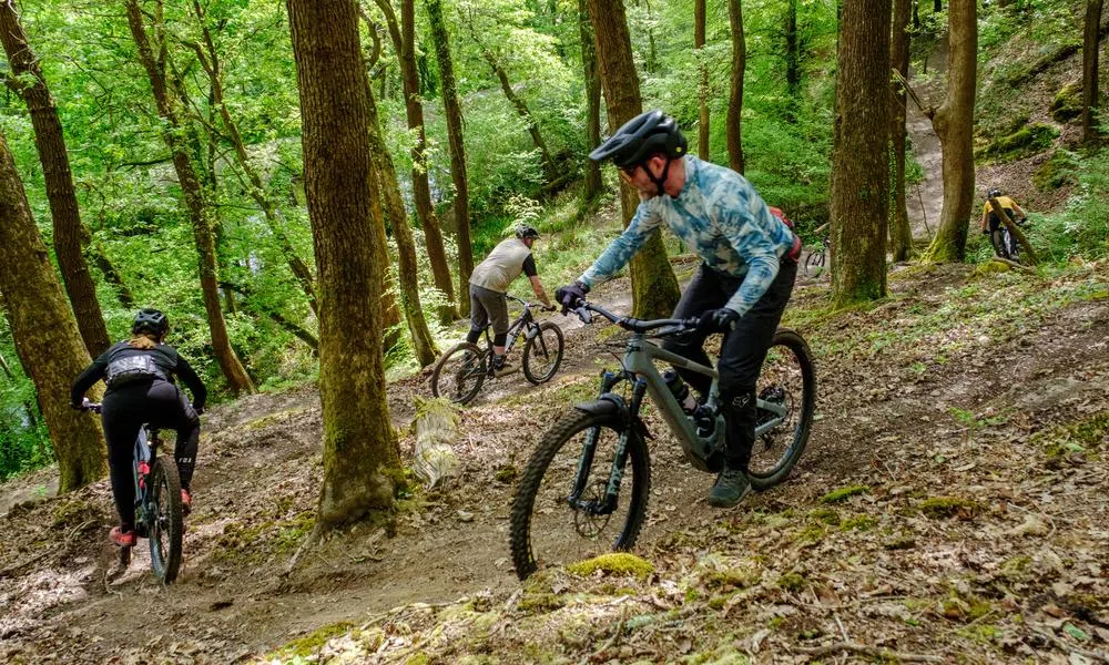 a group of mountain bike riders