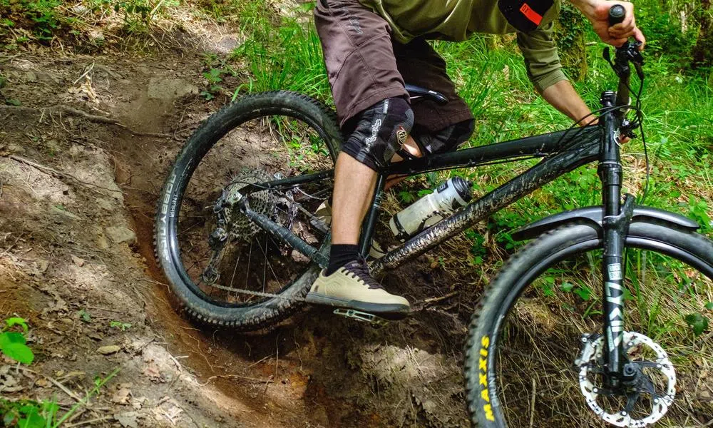 mountain biker on trail 