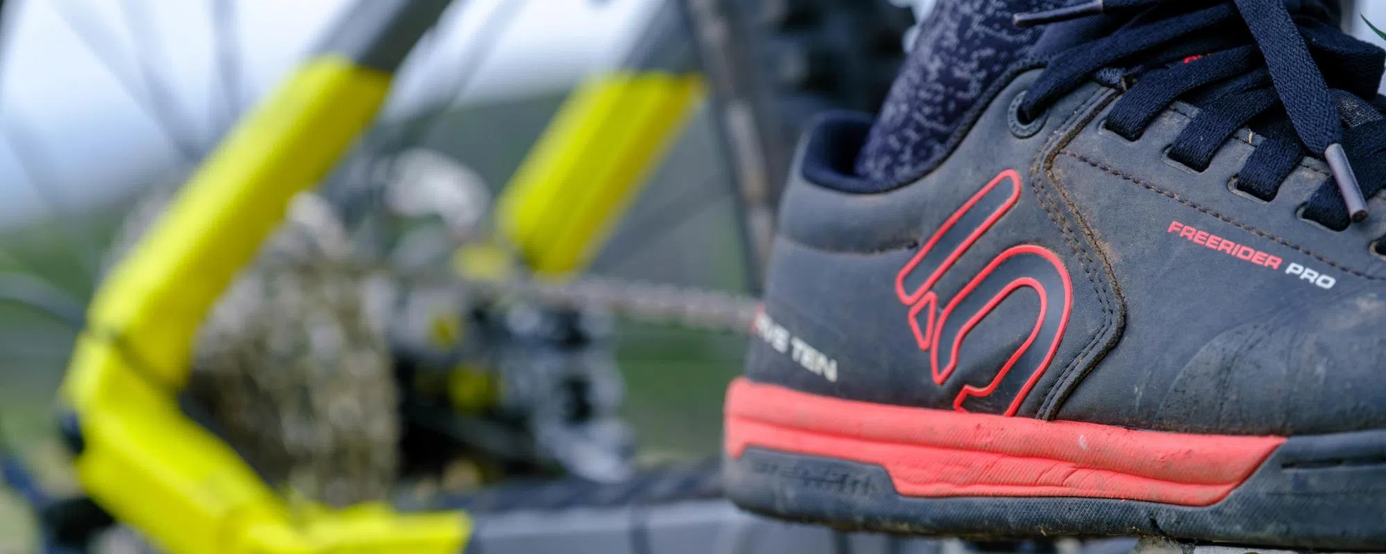 Five Ten Freeride Pro shoe on a mountain bike