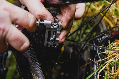 fixing a broken bike chain