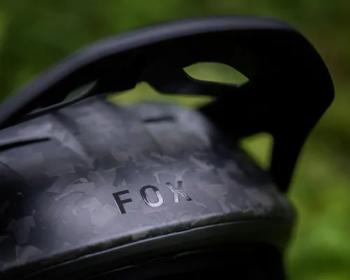 Fox Rampage RS helmet logo detail
