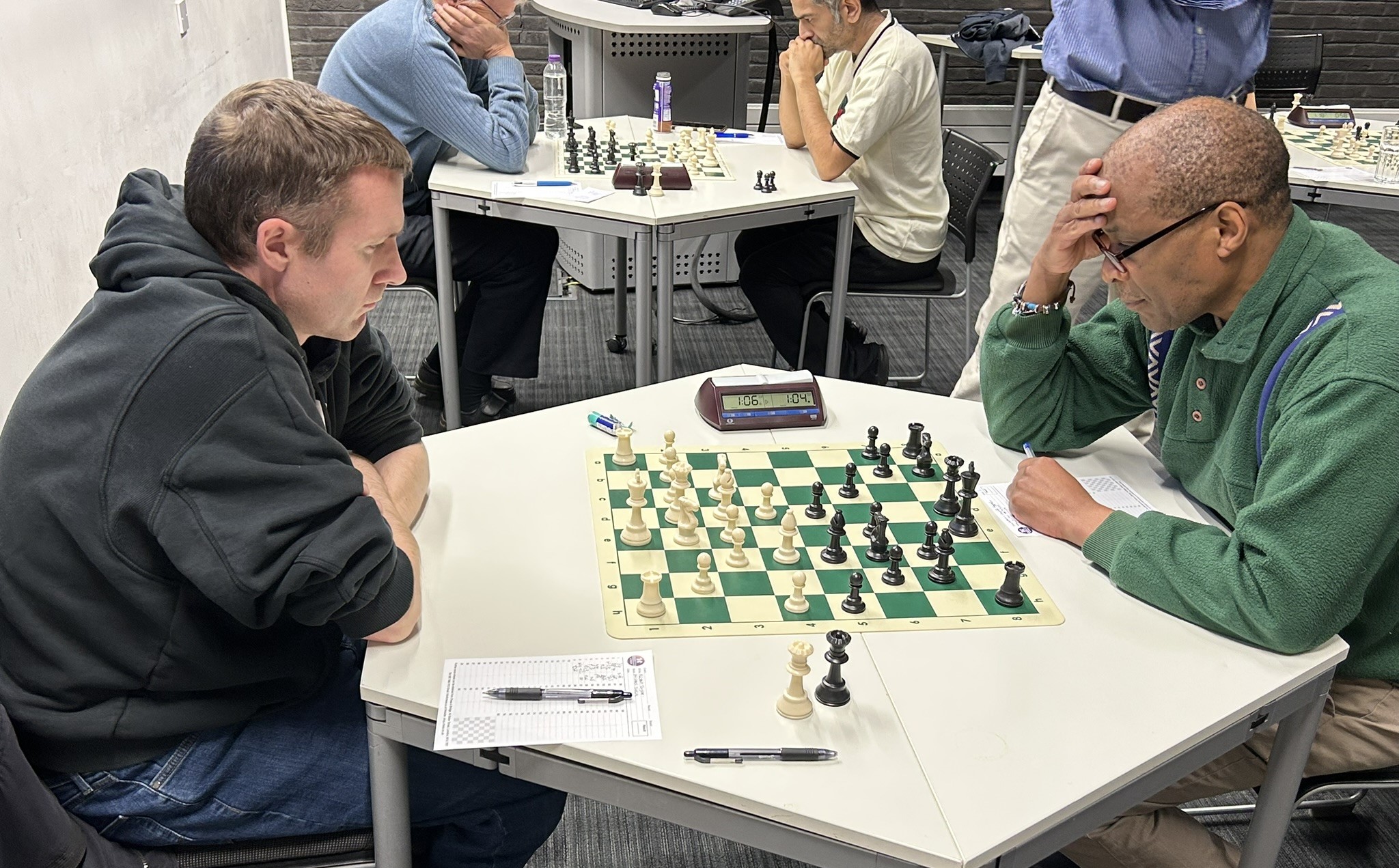 Last league game of the year: Alistair Taylor vs Michael Joseph.