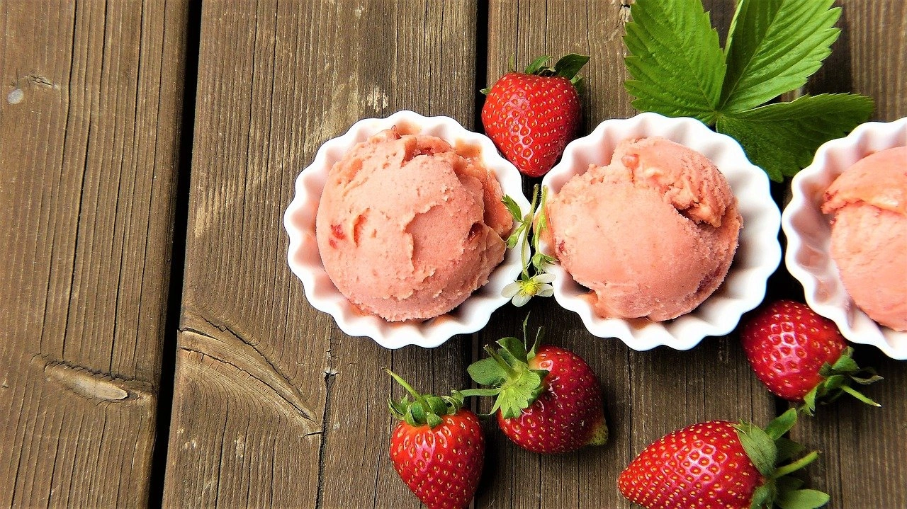 dairy free strawberry ice cream