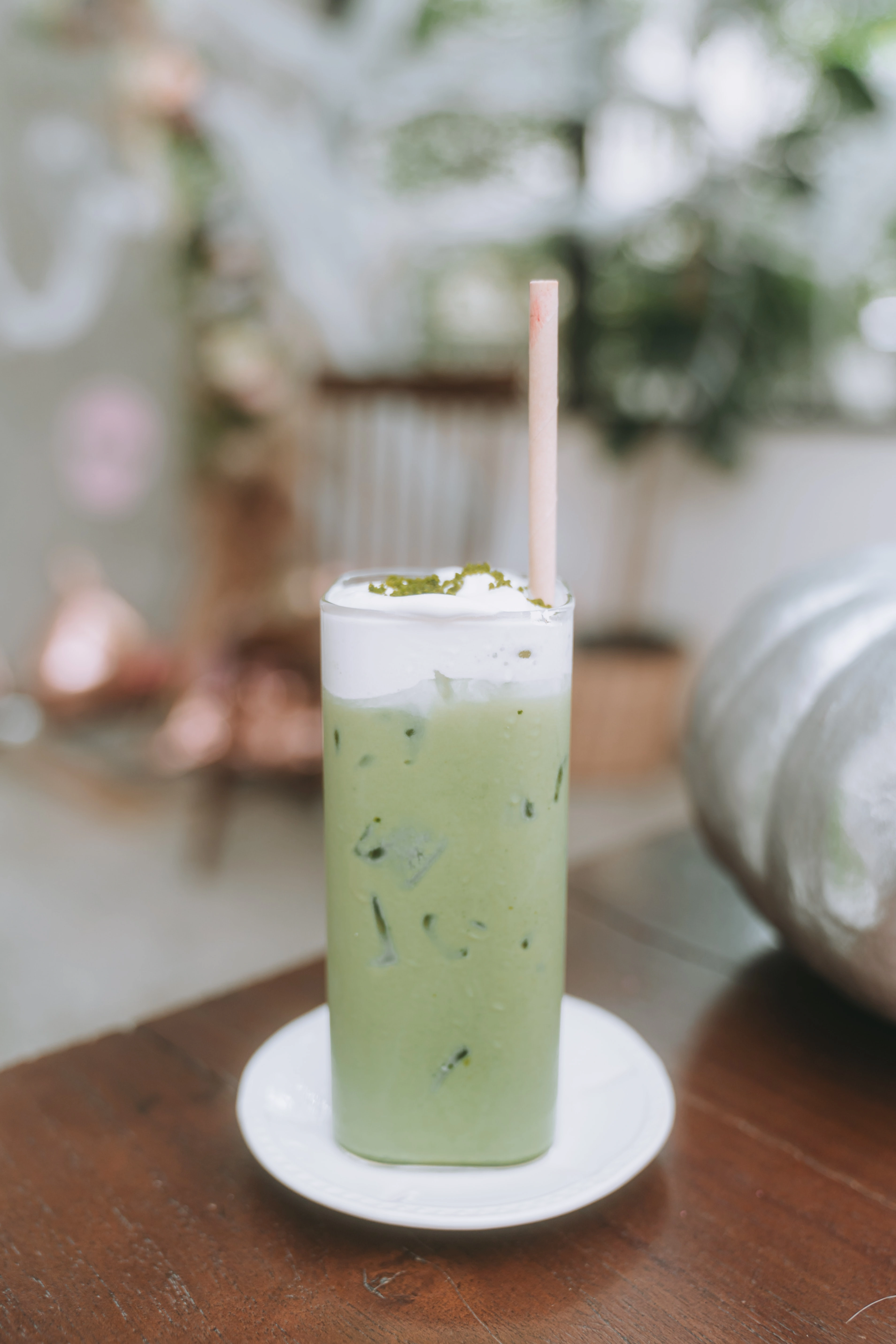 iced matcha drink