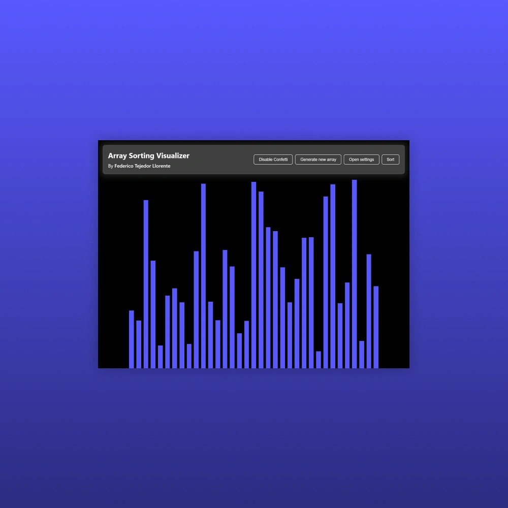 Sorting Algorithm Visualizer project thumbnail